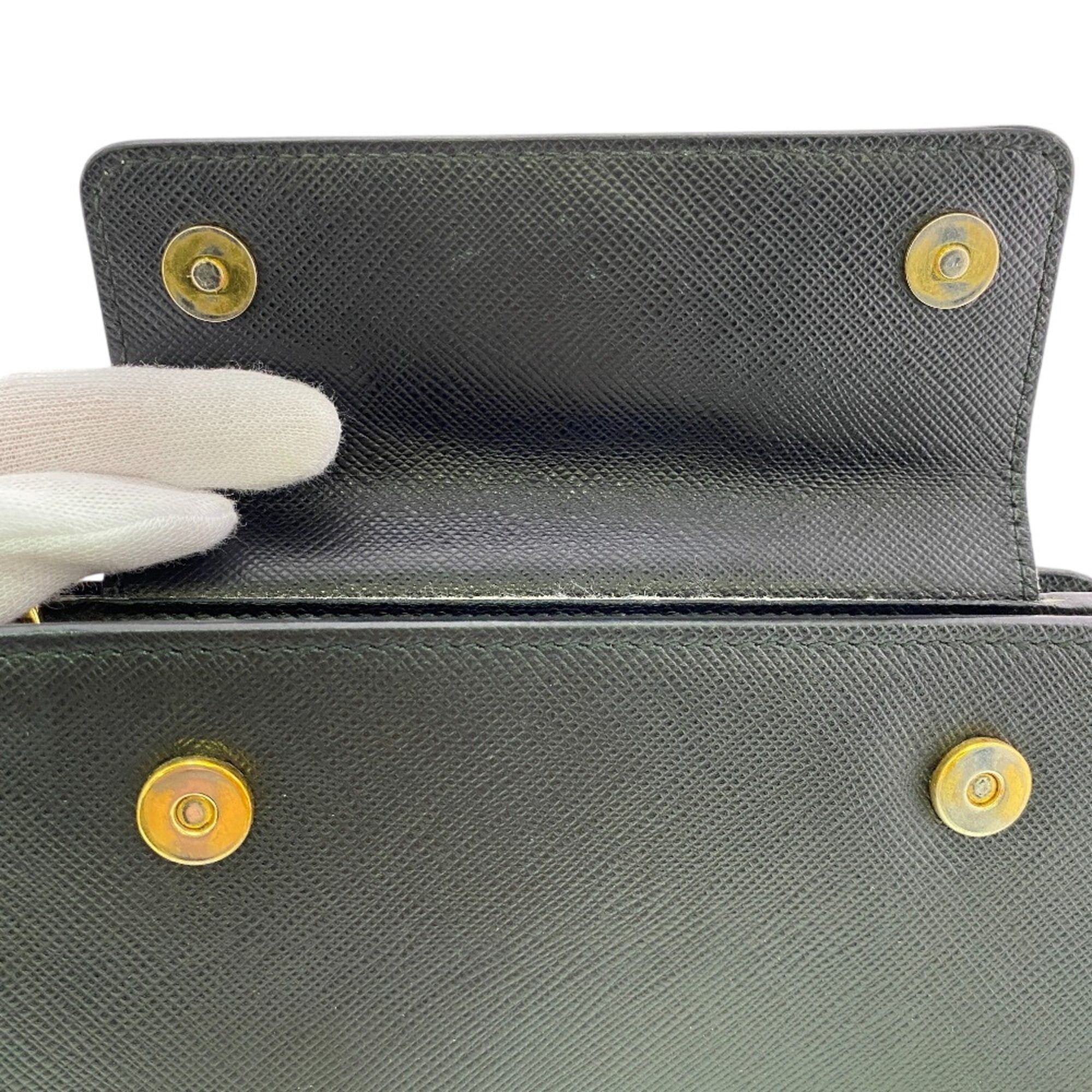 Prada PRADA 1ZH048 Chain Wallet Long Black Size ONE SIZE - 8 Thumbnail