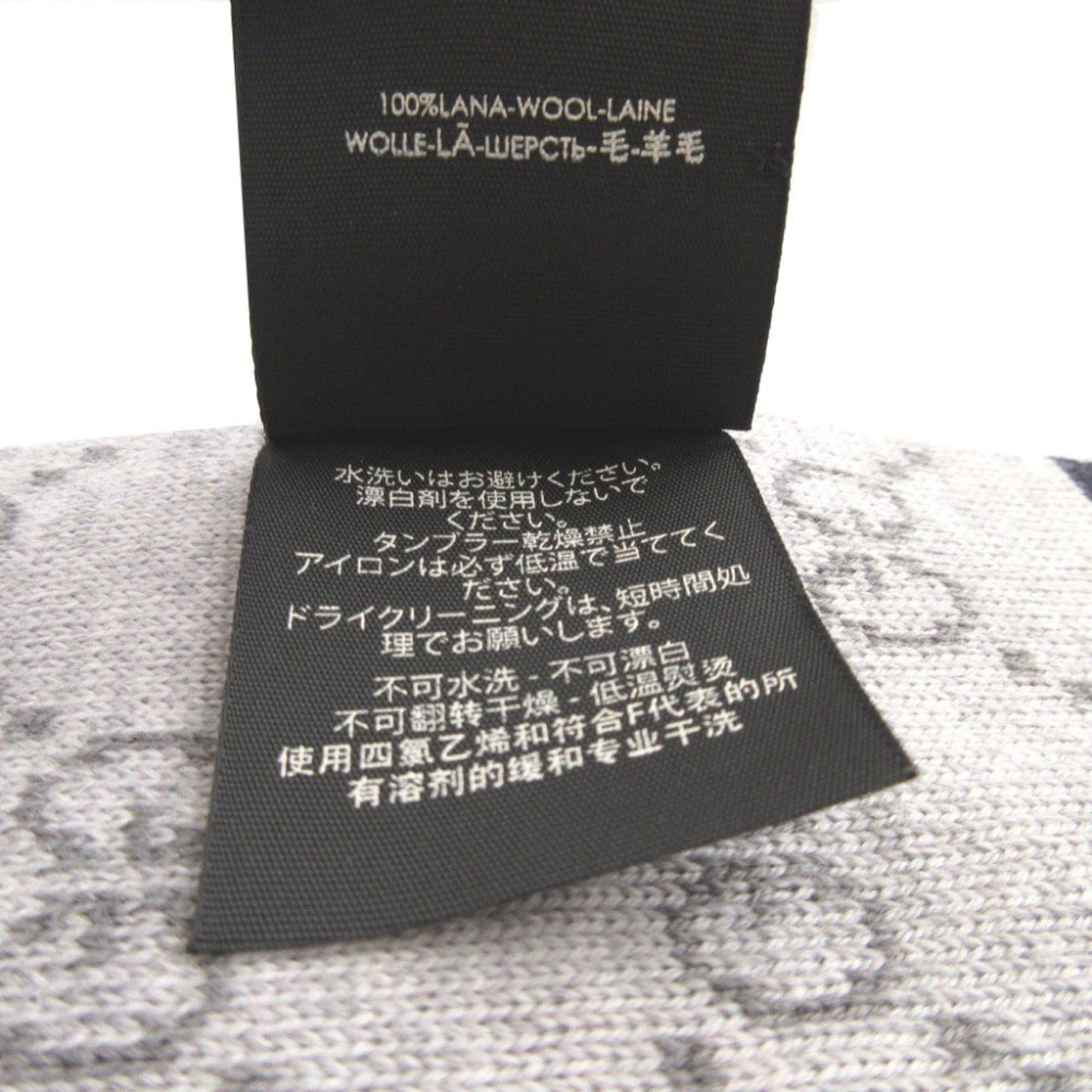 Gucci Like New Gucci GG Pattern Sherry Wool Grey Scarf 1638GUCCI Size ONE SIZE - 3 Thumbnail