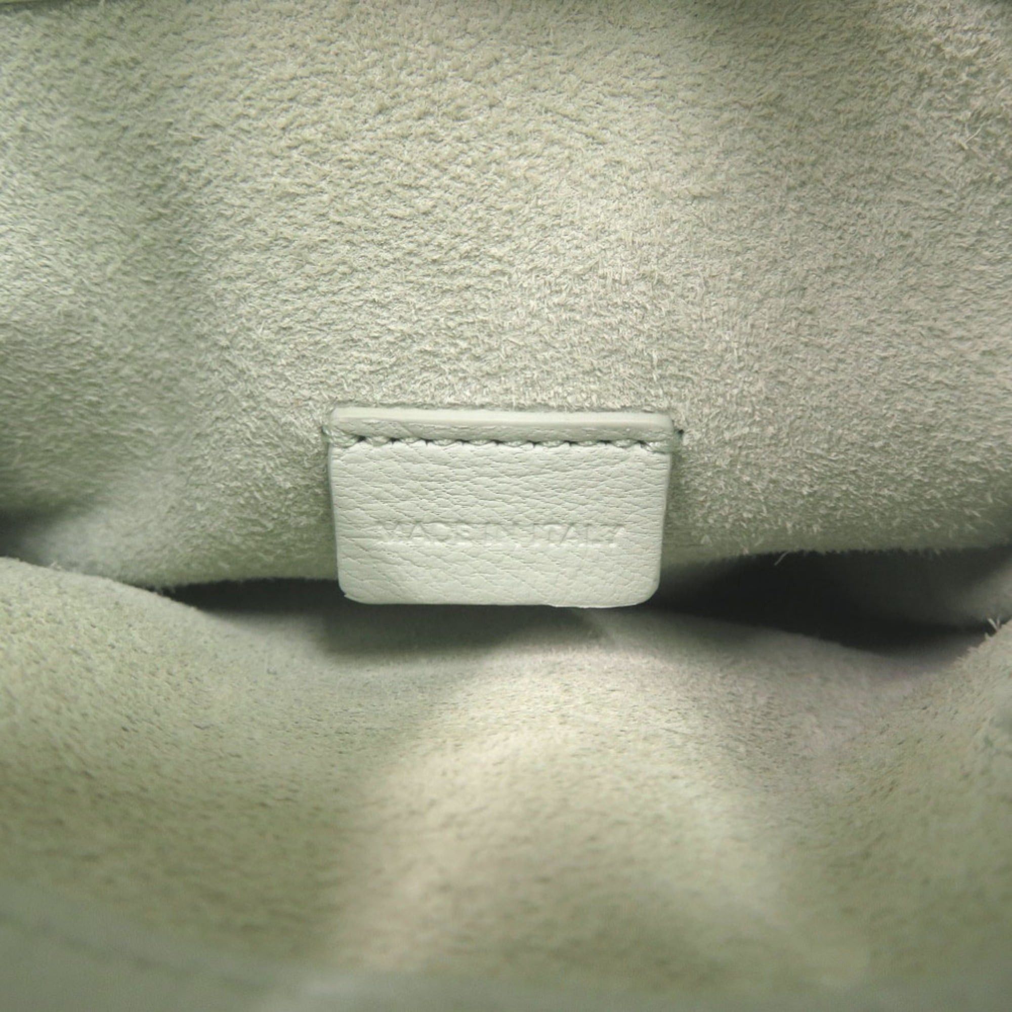 Celine Excellent condition Celine Triomphe drawstring phone pouch, leather, light green shoulder bag, green, 1701CELINE Size ONE SIZE - 7 Thumbnail