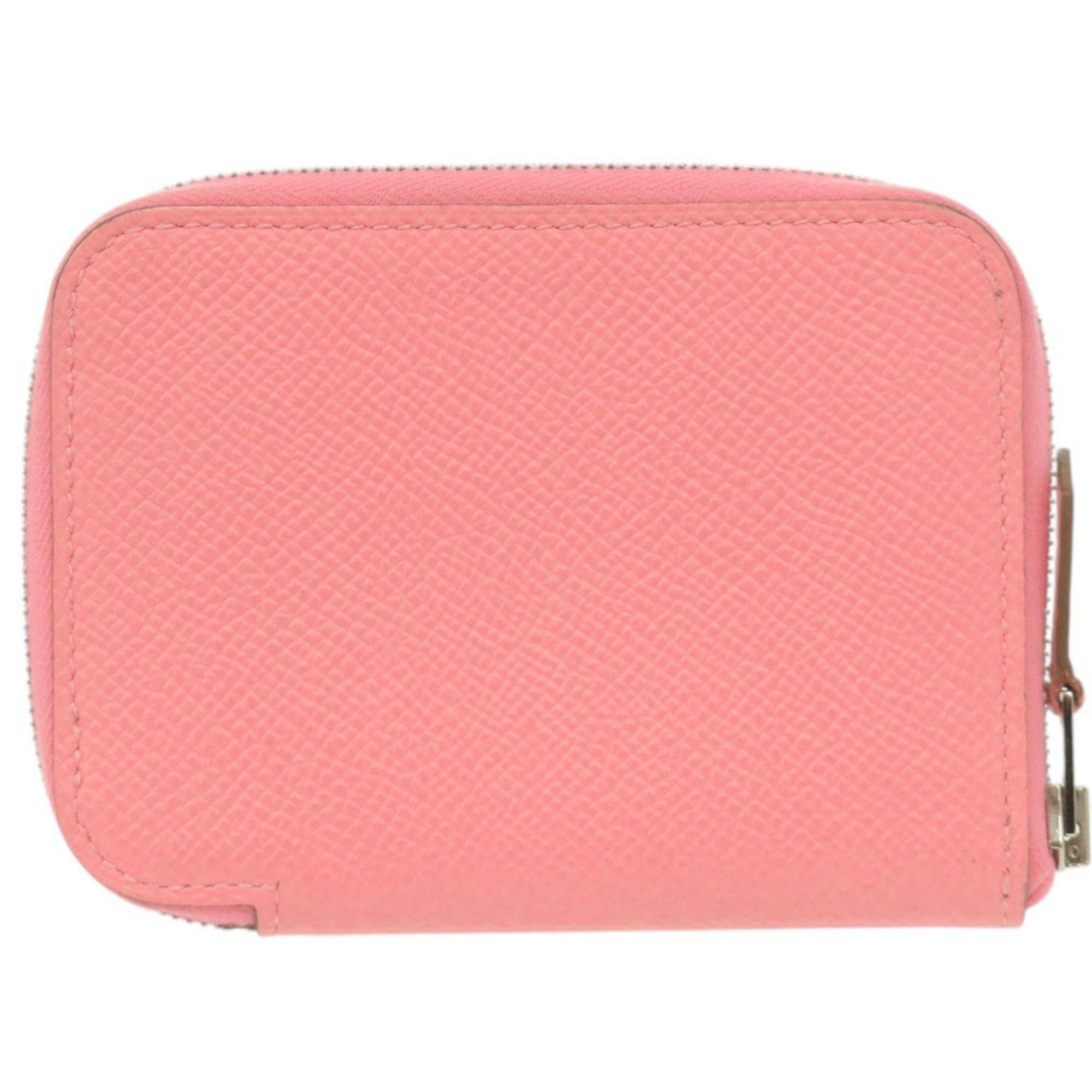 Hermes Excellent condition Hermes Azap Mini wallet, Veau Epsom leather, Rose Confetti finish, silver hardware, Y stamp (2020 production), coin case, wallet 1078HERMES Size ONE SIZE - 2 Thumbnail