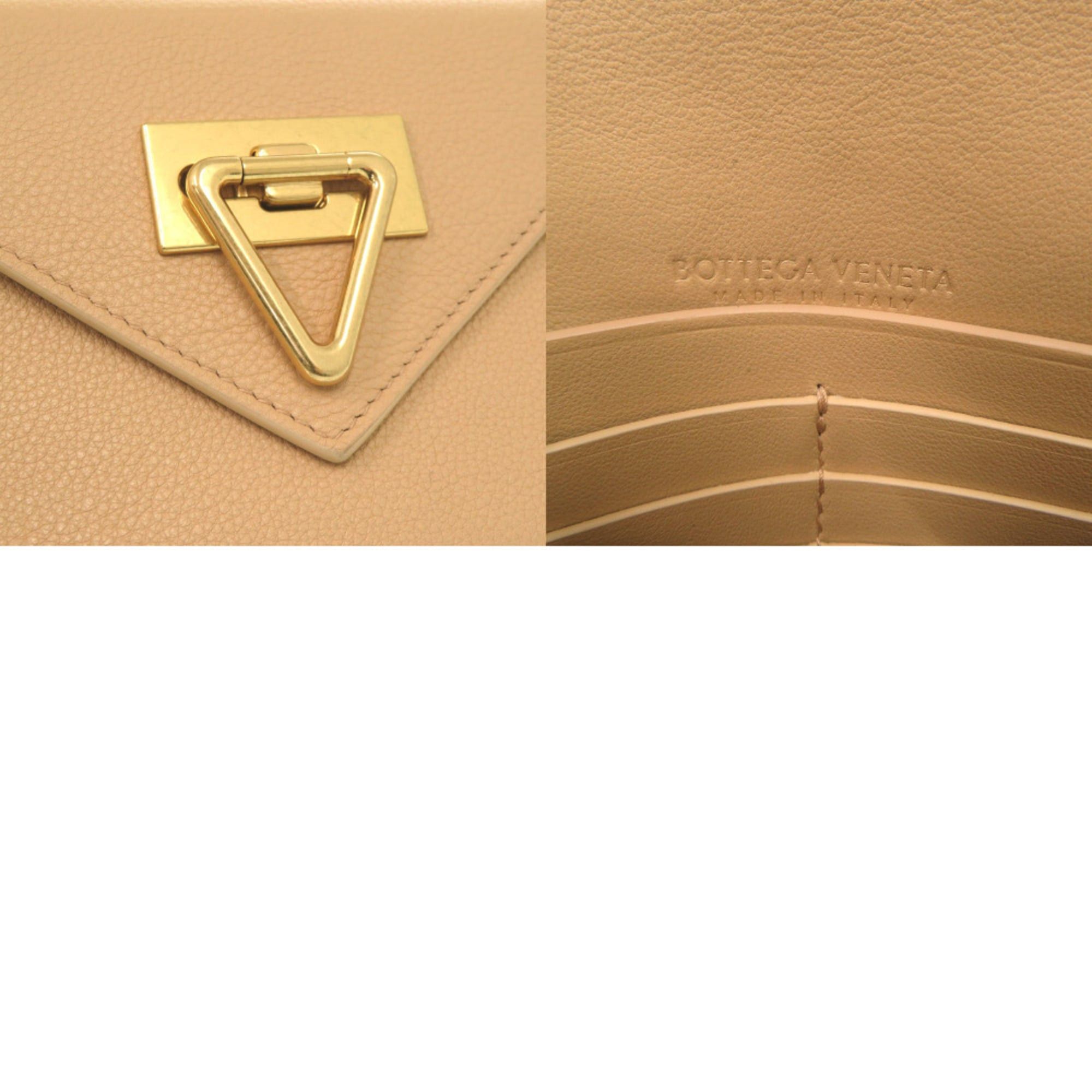 Bottega Veneta Excellent condition Bottega Veneta leather beige long wallet 1321BOTTEGAVENETA Size ONE SIZE - 7 Thumbnail