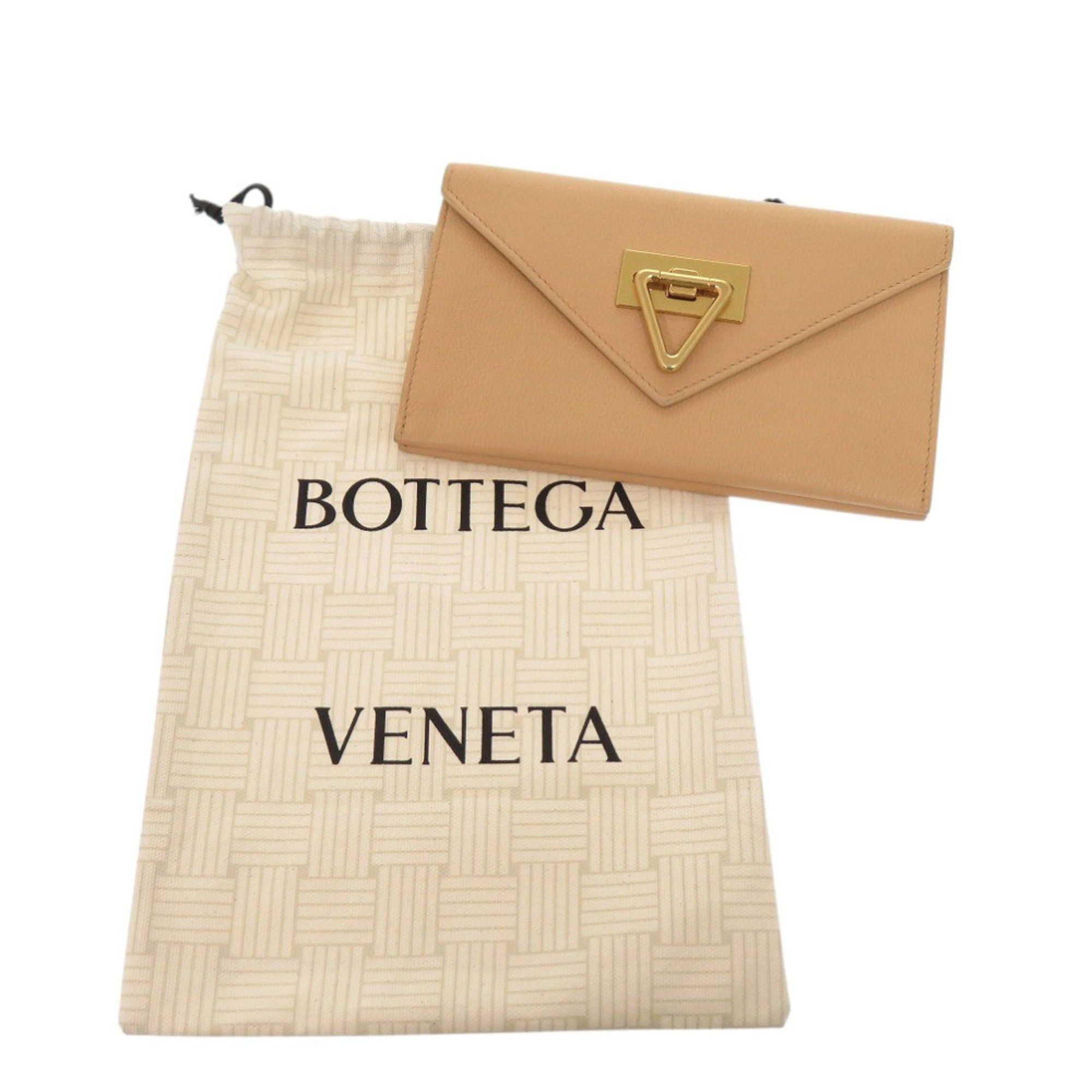 Bottega Veneta Excellent condition Bottega Veneta leather beige long wallet 1321BOTTEGAVENETA Size ONE SIZE - 2 Thumbnail