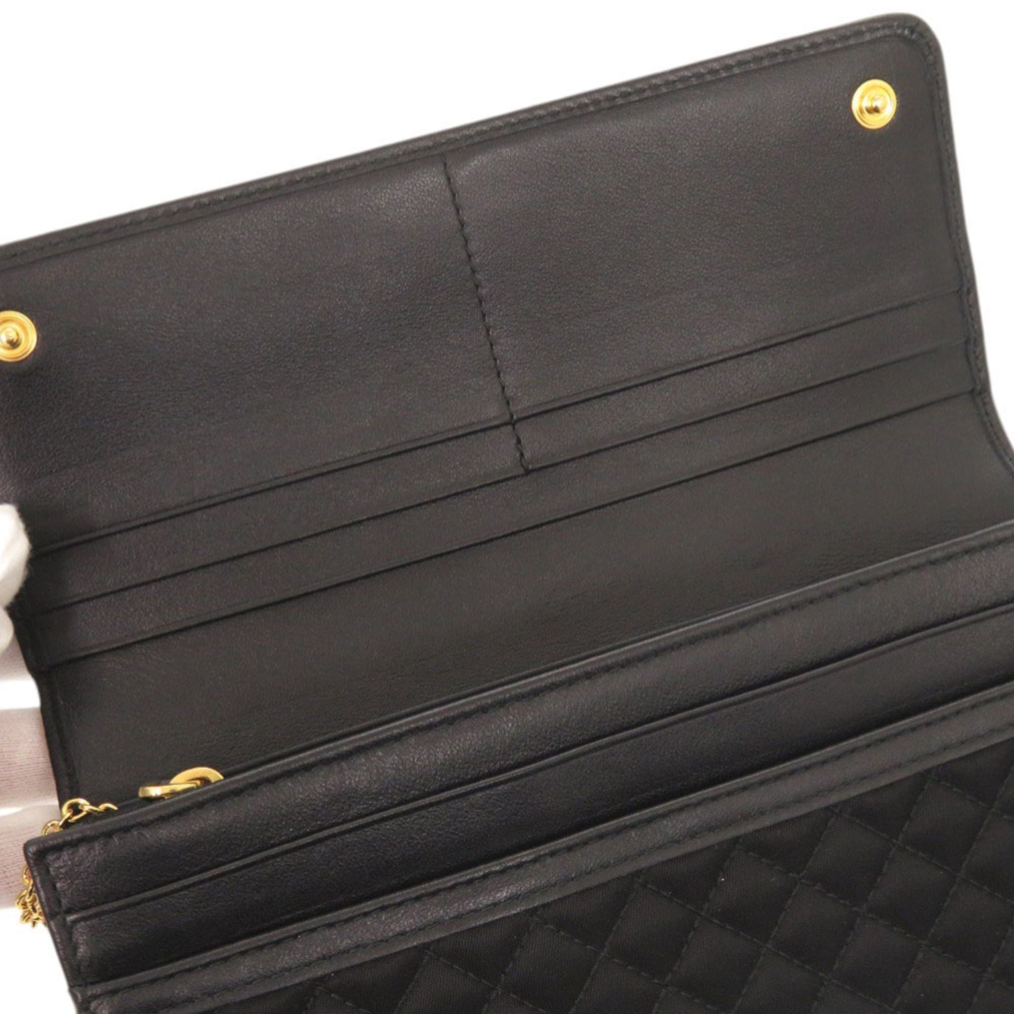Prada Like New Prada Quilted Nylon Leather Black Long Wallet 1799PRADA Size ONE SIZE - 7 Thumbnail