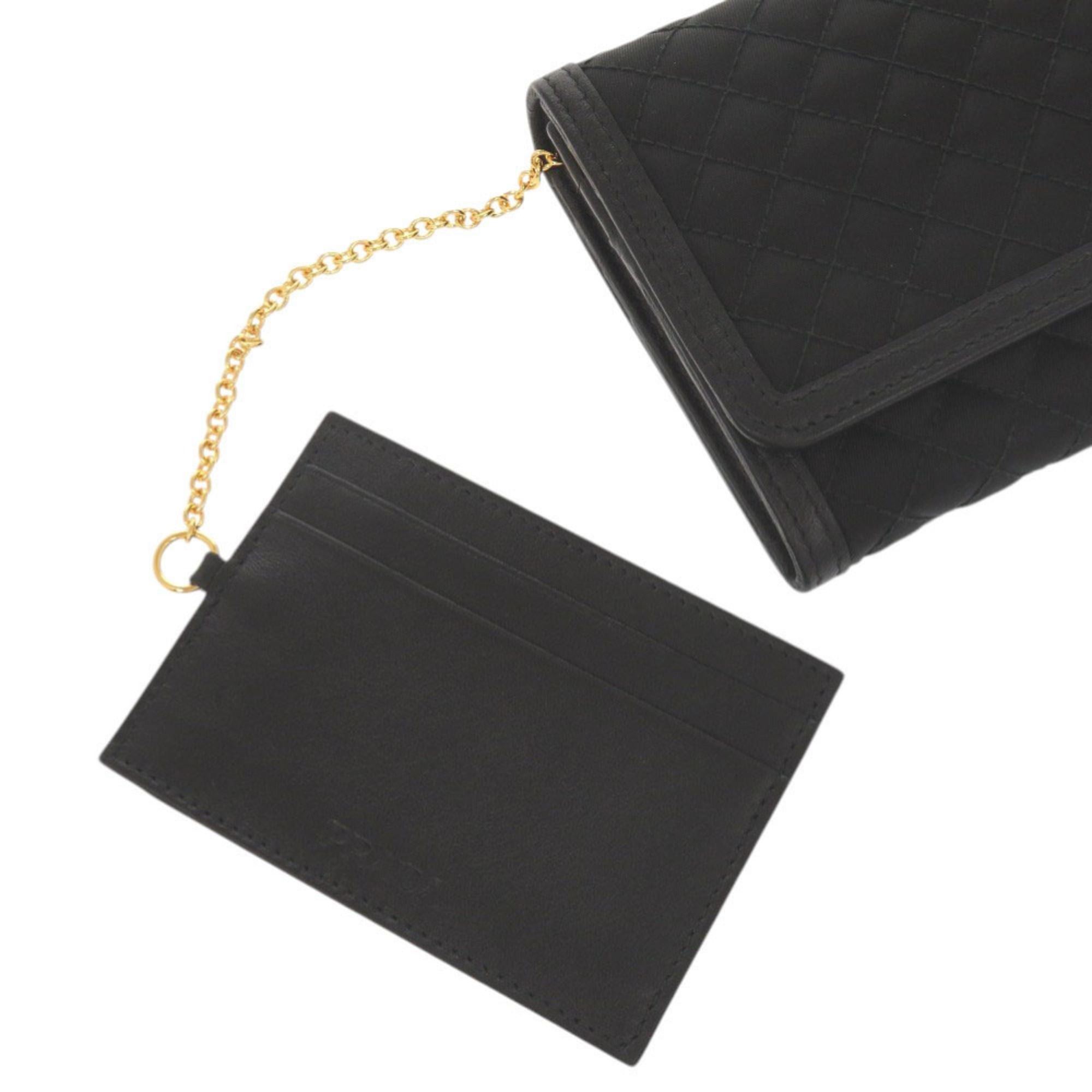 Prada Like New Prada Quilted Nylon Leather Black Long Wallet 1799PRADA Size ONE SIZE - 9 Thumbnail