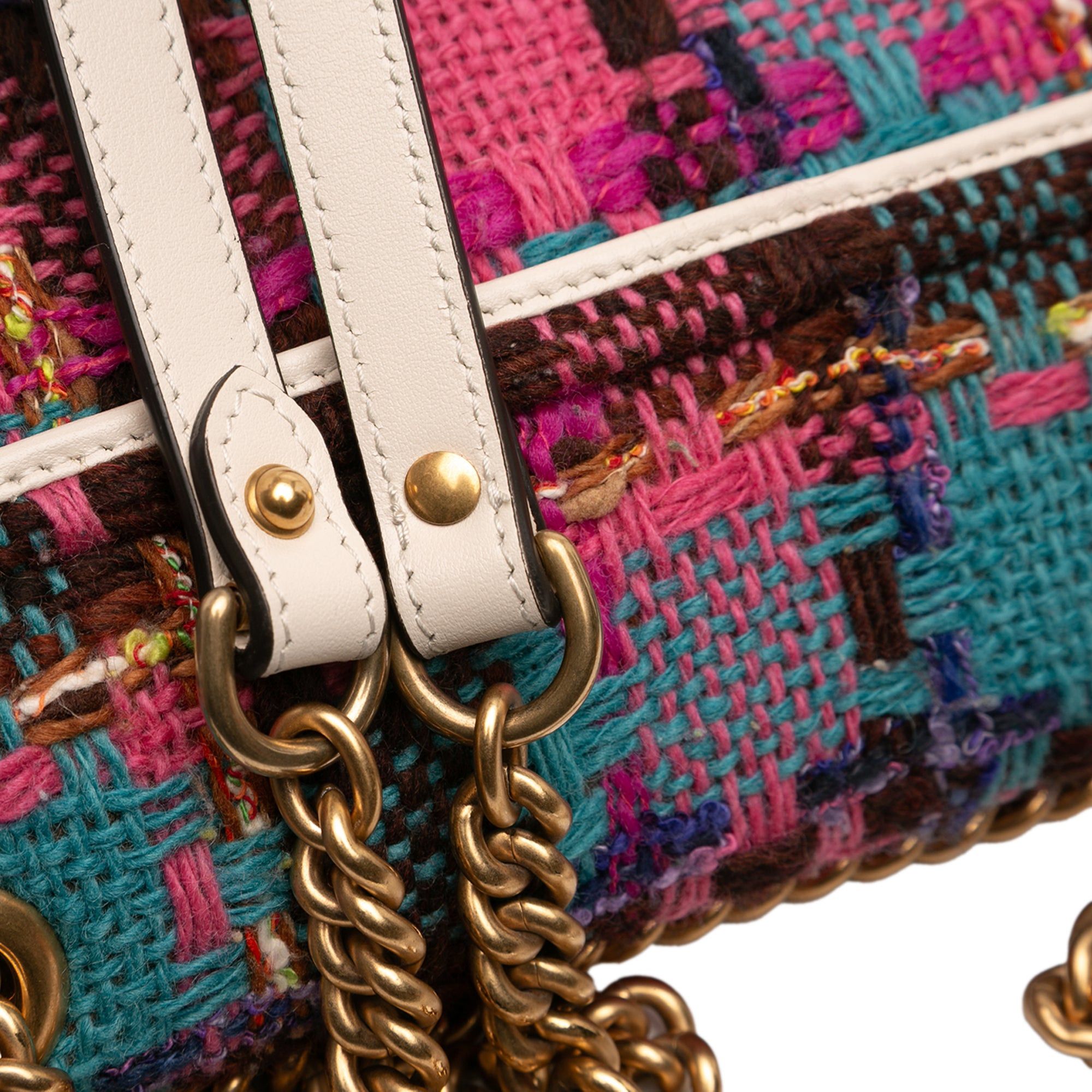Gucci Medium GG Marmont Tweed Shoulder Bag Size ONE SIZE - 4 Thumbnail