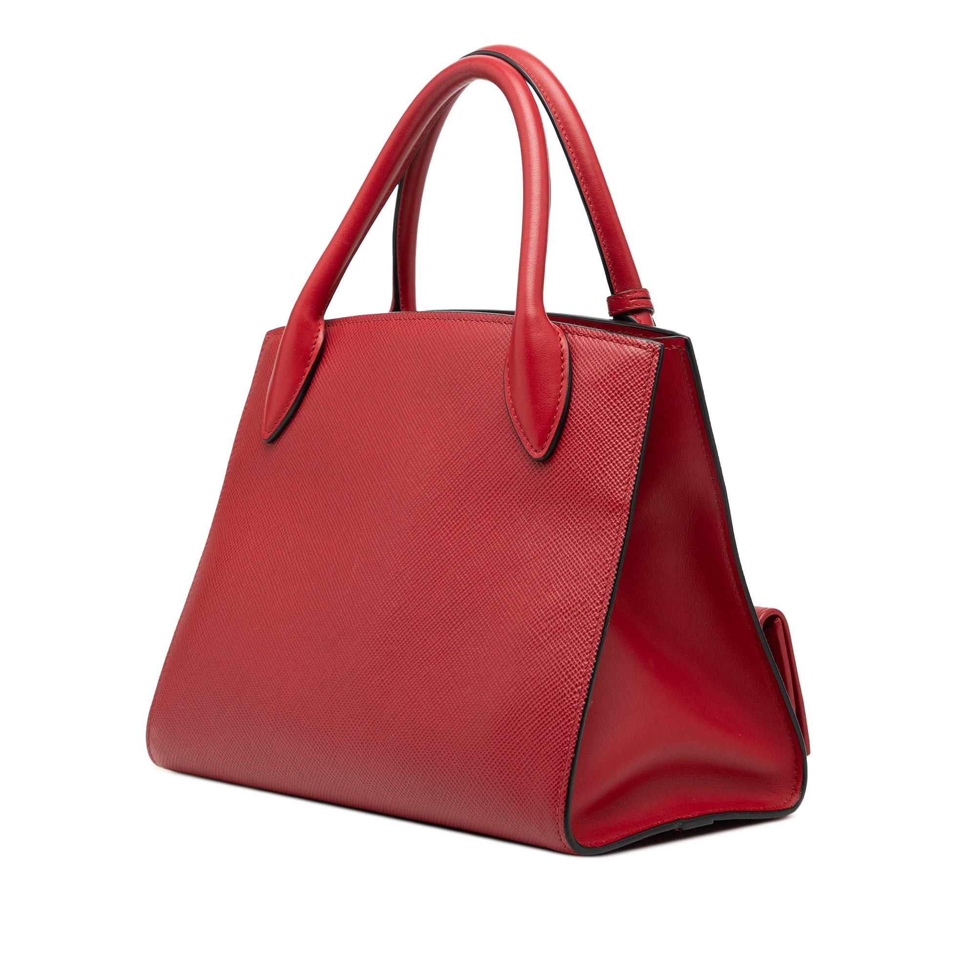 Prada Small Saffiano Cuir Monochrome Top Handle Tote Size ONE SIZE - 2 Thumbnail