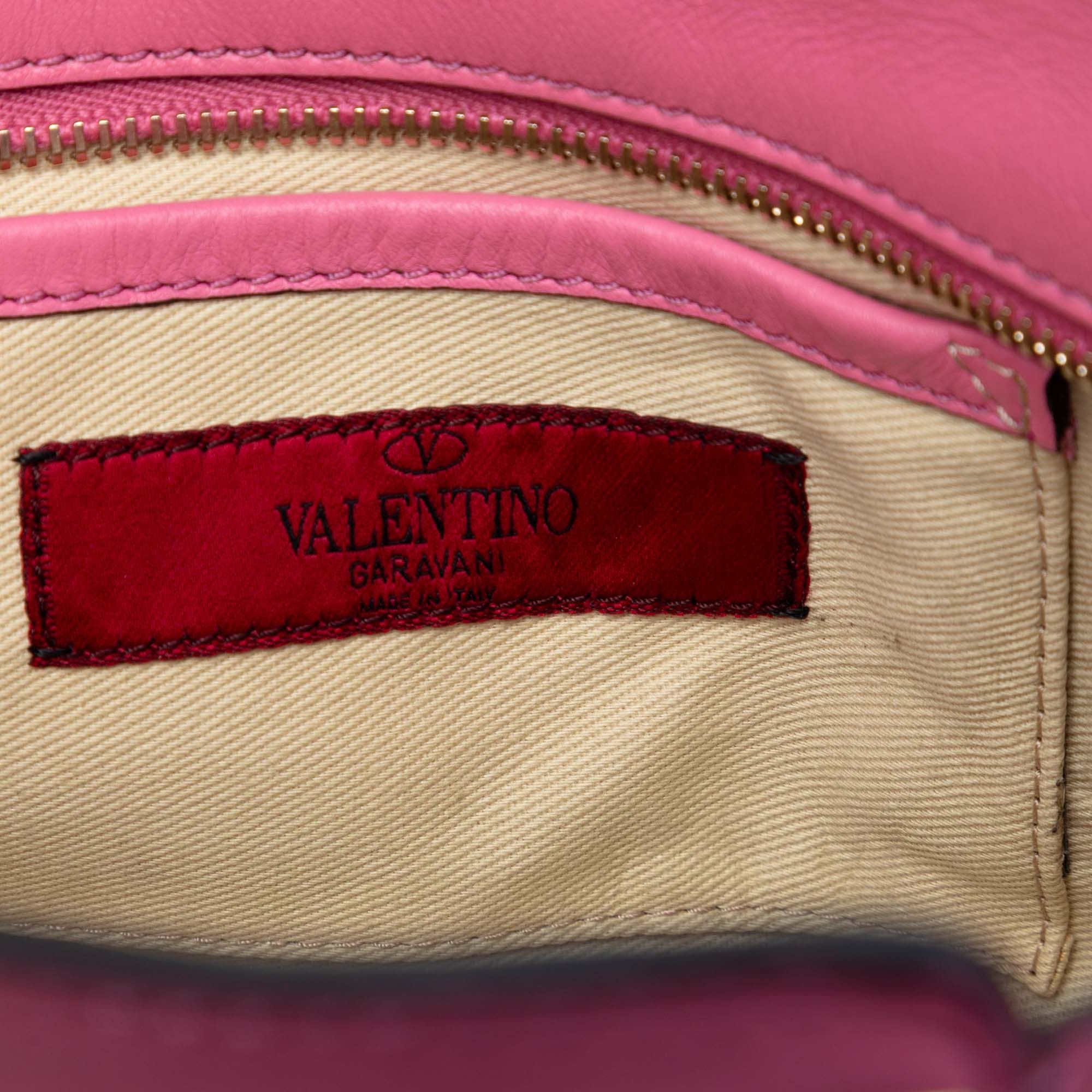 Valentino Mini Leather Rockstud Double Handle Tote Size ONE SIZE - 5 Thumbnail