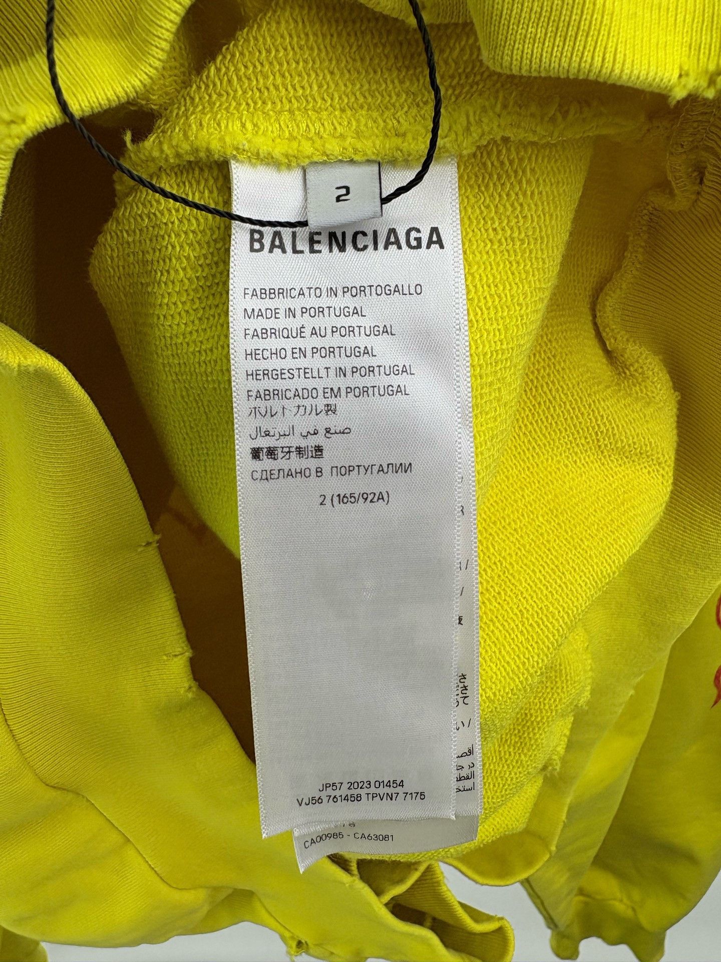 Balenciaga Balenciaga Flame Graffiti Yellow Hoodie Size US M / EU 48-50 / 2 - 5 Thumbnail