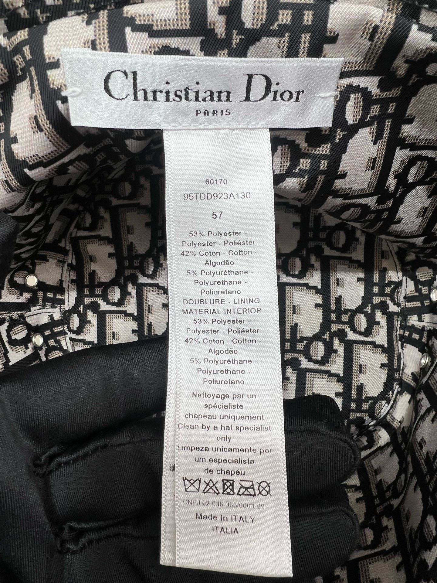 Dior DIOR Double-sided Logo Bucket Hat Size ONE SIZE - 7 Thumbnail