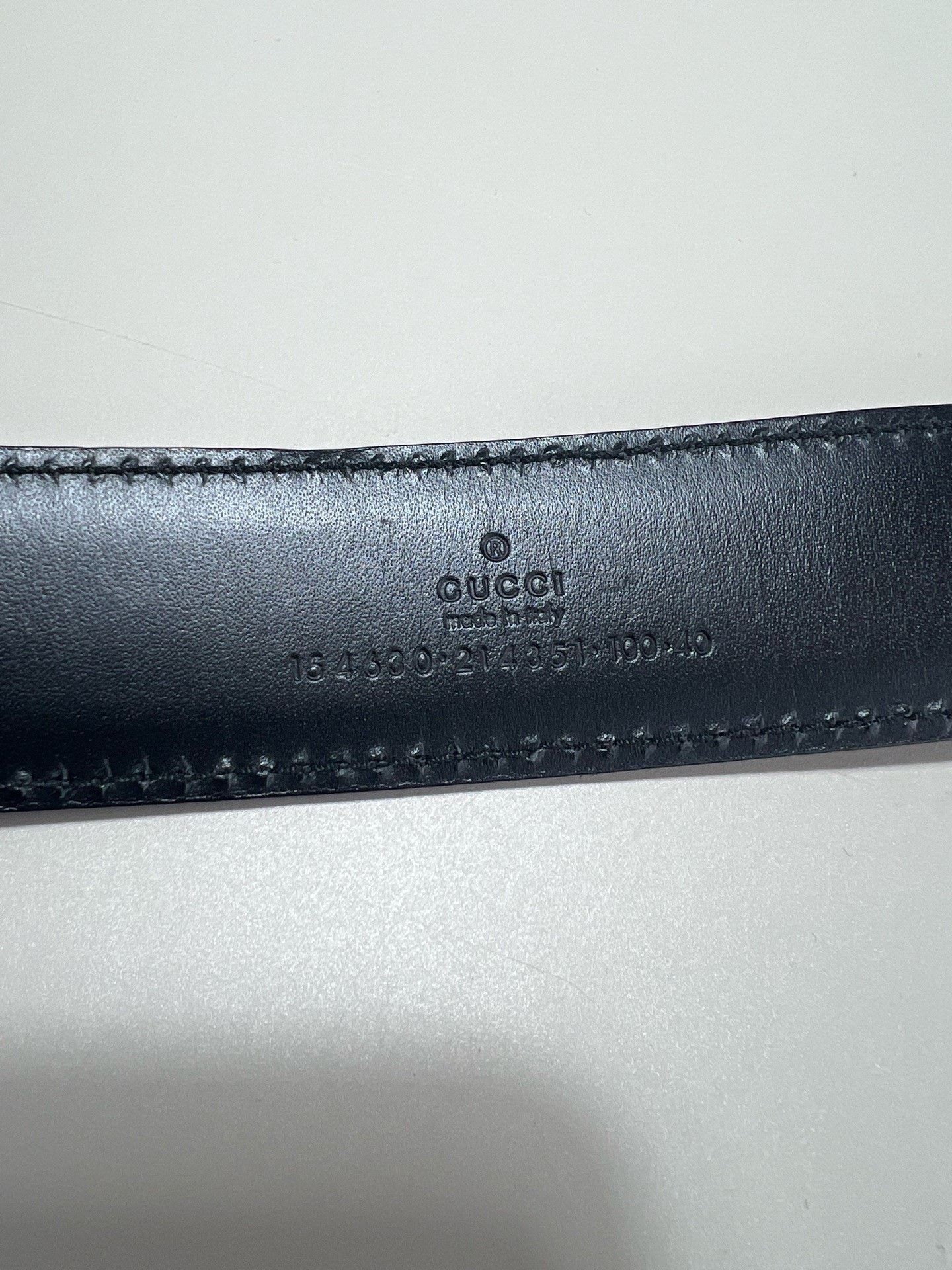Gucci Gucci Black Belt Size 100 Size ONE SIZE - 4 Thumbnail