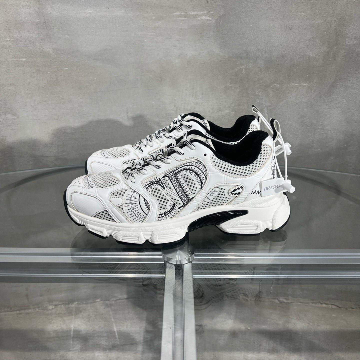 Dior DIOR Chrono 25 White Sneakers Size US 7 / IT 37 - 3 Thumbnail