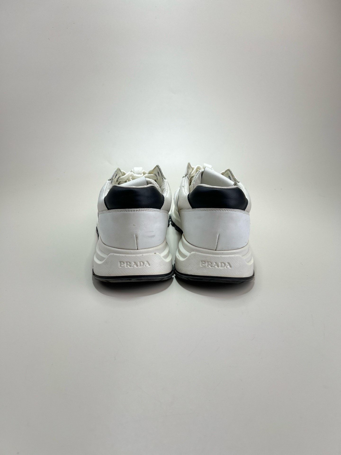 Prada PRADA White Sneakers Size 42.5 Size US 9.5 / EU 42-43 - 3 Thumbnail