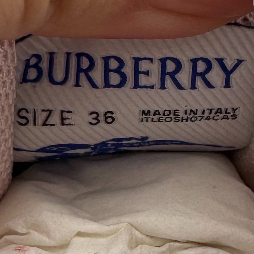 Burberry Burberry Pink Low-Top Thick Sole Sneakers Size US 5 / IT 35 - 6 Thumbnail