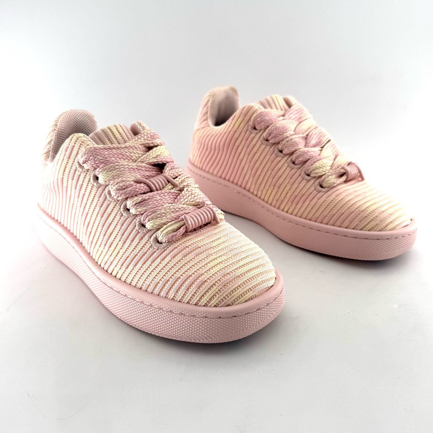 Burberry Burberry Pink Low-Top Thick Sole Sneakers Size US 5 / IT 35 - 3 Thumbnail