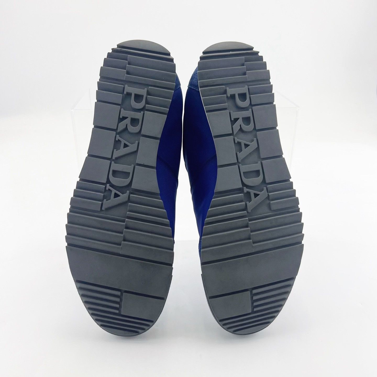 Prada Prada Blue Nylon Low-Top Sneakers Size US 12 / EU 45 - 5 Thumbnail