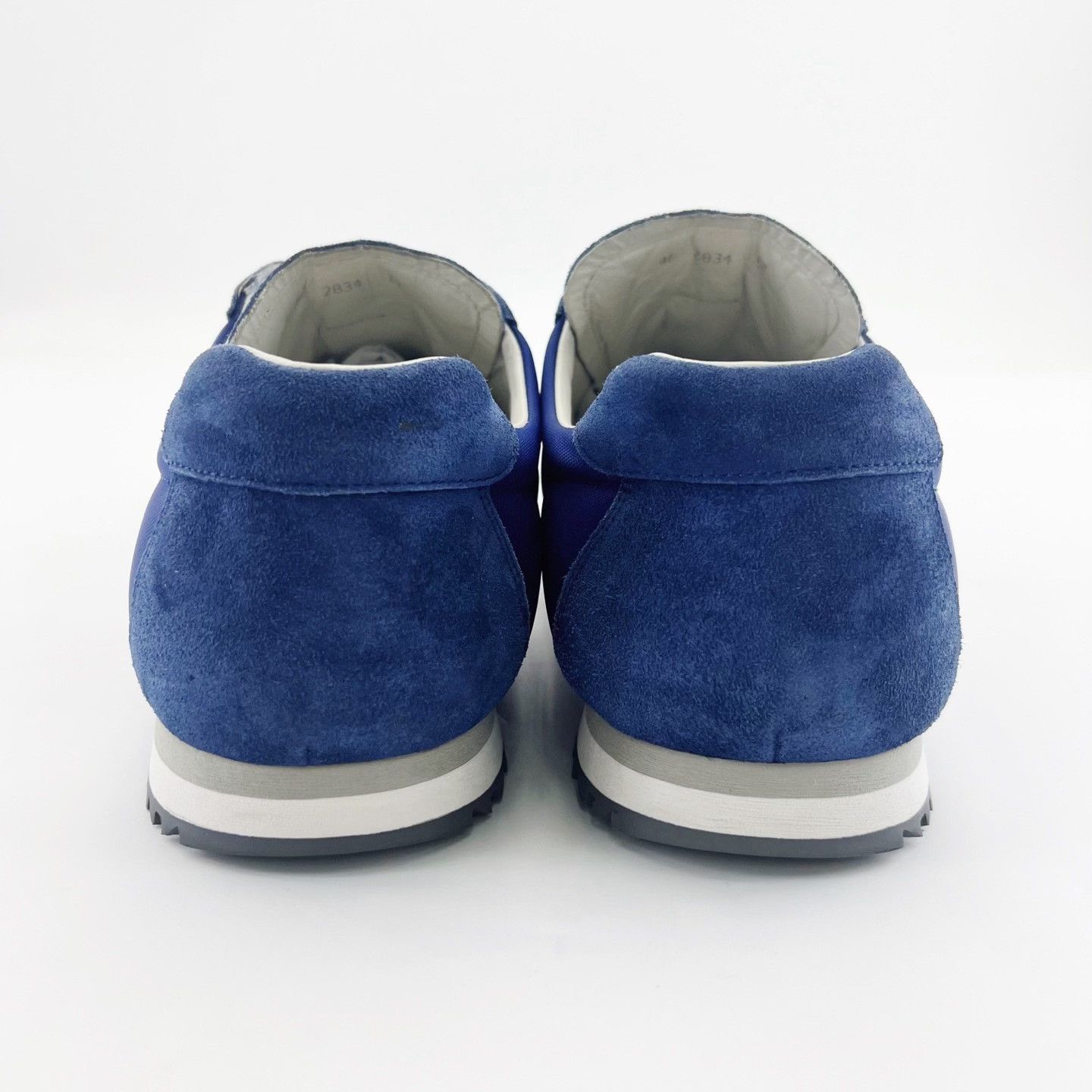 Prada Prada Blue Nylon Low-Top Sneakers Size US 12 / EU 45 - 4 Thumbnail