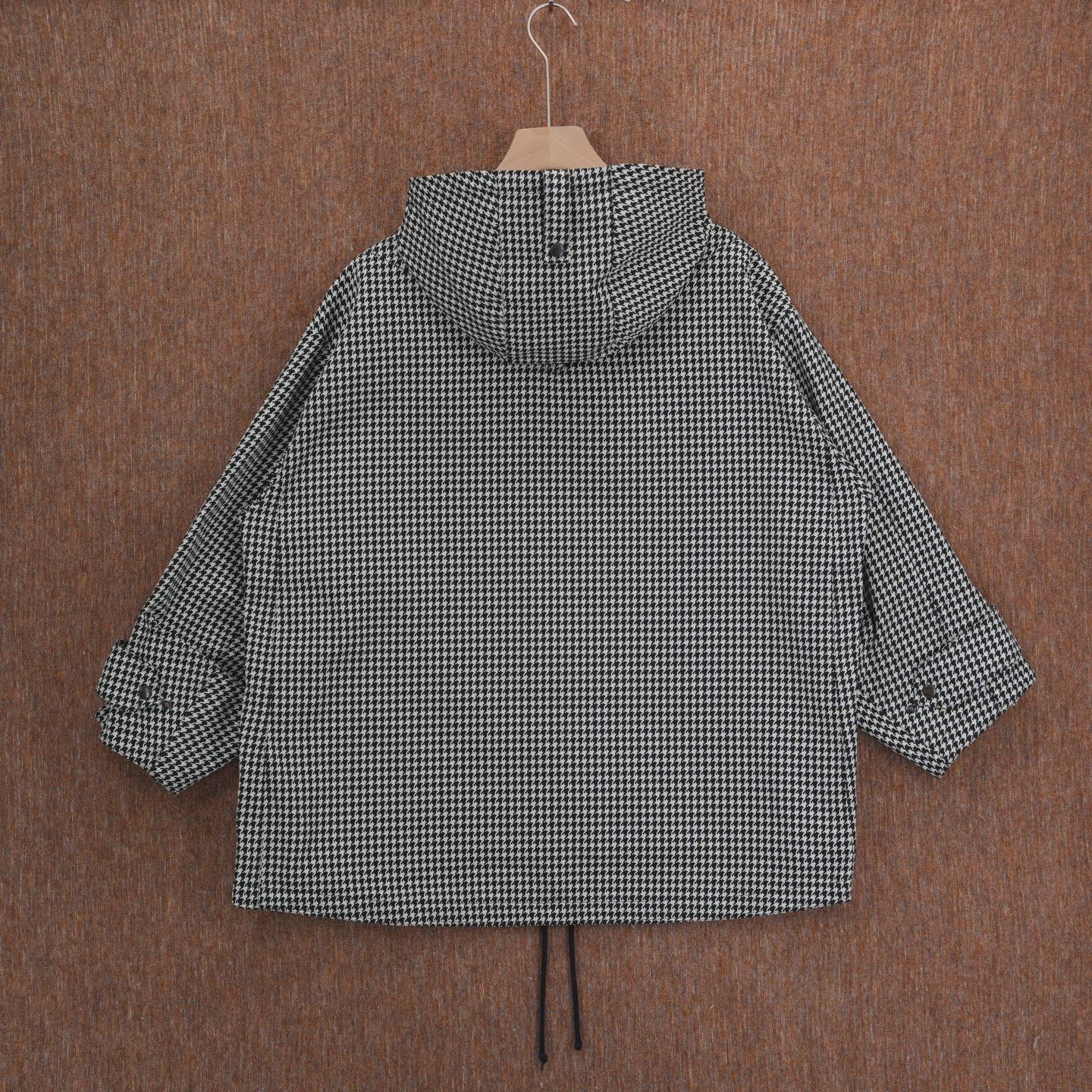 Dior DIOR FW22 Houndstooth Slogan Hooded Jacket Size XS / US 0-2 / IT 36-38 - 2 Thumbnail