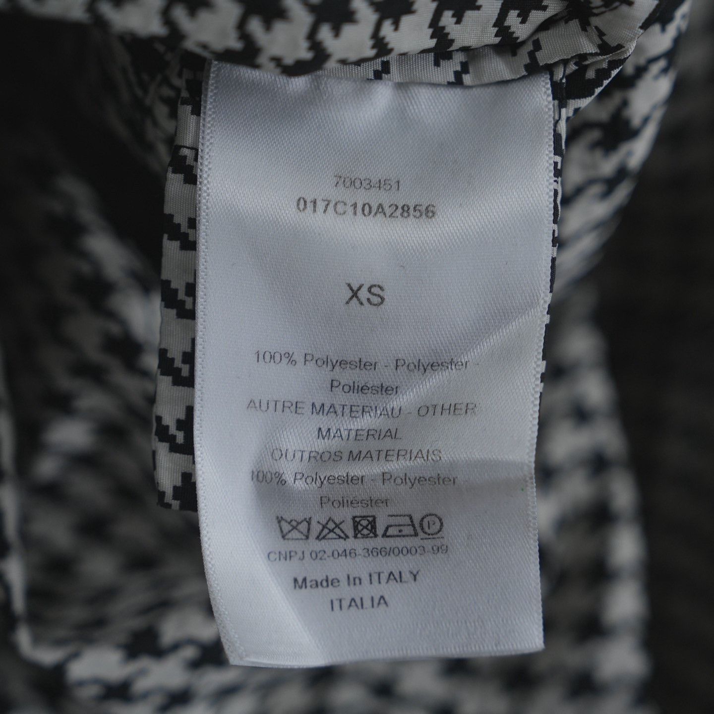 Dior DIOR FW22 Houndstooth Slogan Hooded Jacket Size XS / US 0-2 / IT 36-38 - 6 Thumbnail
