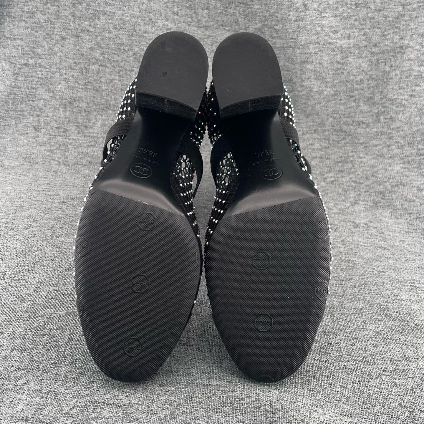 Chanel Chanel Fishnet Rhinestone Block Heel Boots Size US 7.5 / IT 37.5 - 5 Thumbnail