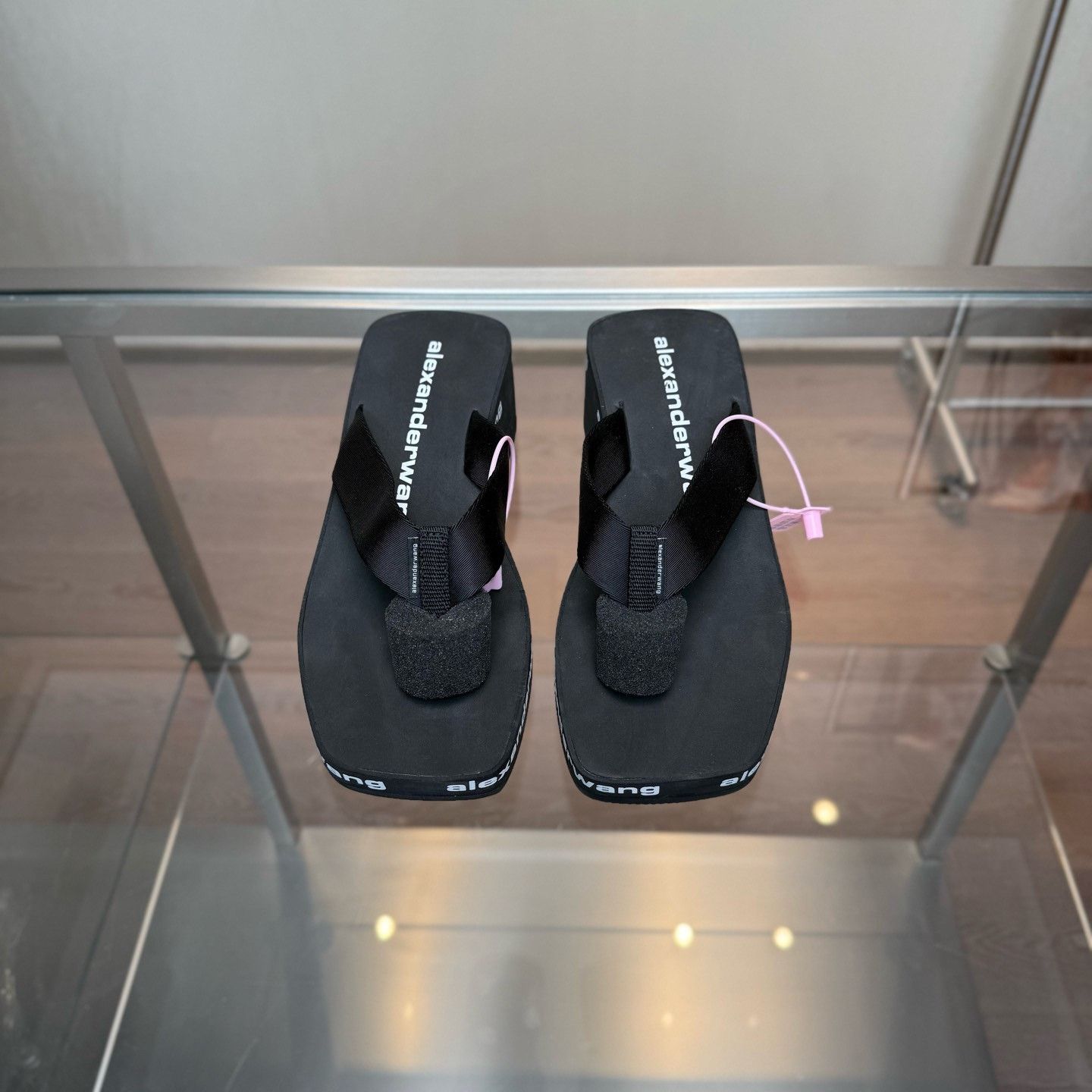 Alexander Wang Alexander Wang Platform Logo Flip Flops Size US 6 / EU 39 - 2 Thumbnail