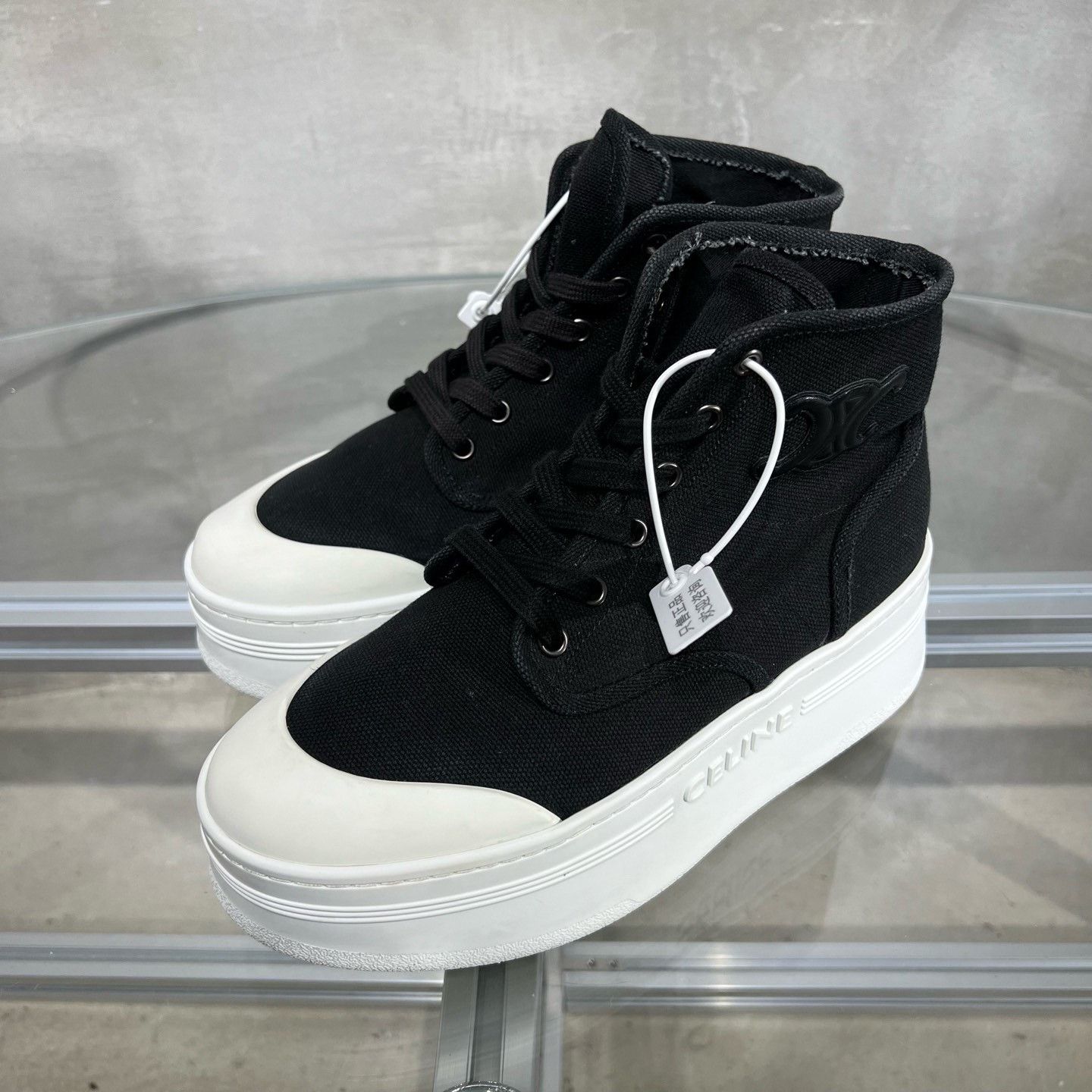 Celine Celine Block Triomphe Platform Shoes Size US 7 / IT 37 - 2 Thumbnail