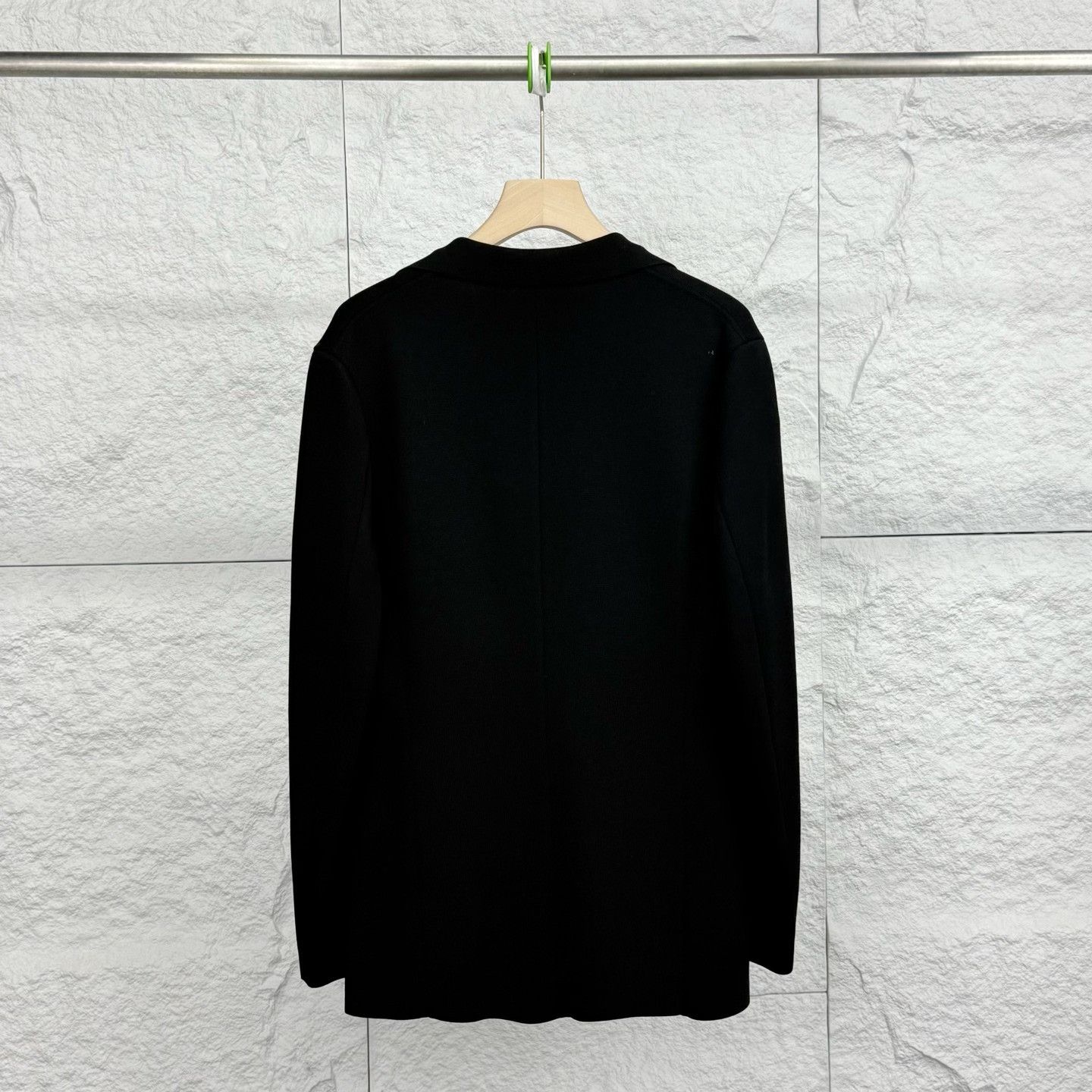 Louis Vuitton Louis Vuitton Black Knitted Single-Breasted Coat Size US M / EU 48-50 / 2 - 2 Thumbnail
