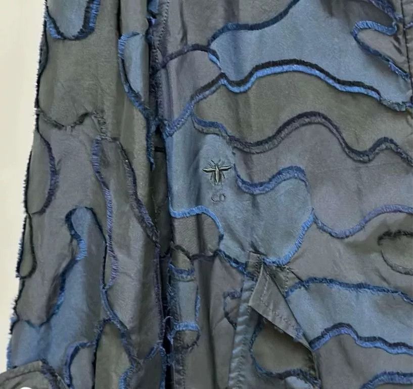 Dior Dior Blue Camouflage Mid-Length Coat Size S / US 4 / IT 40 - 5 Thumbnail