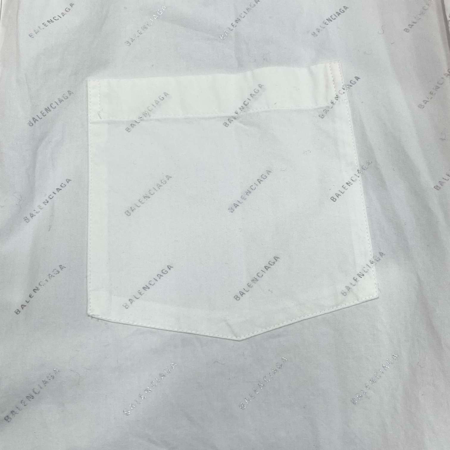 Balenciaga Balenciaga Silver Logo Long-Sleeve Shirt Size US XXS / EU 40 - 3 Thumbnail