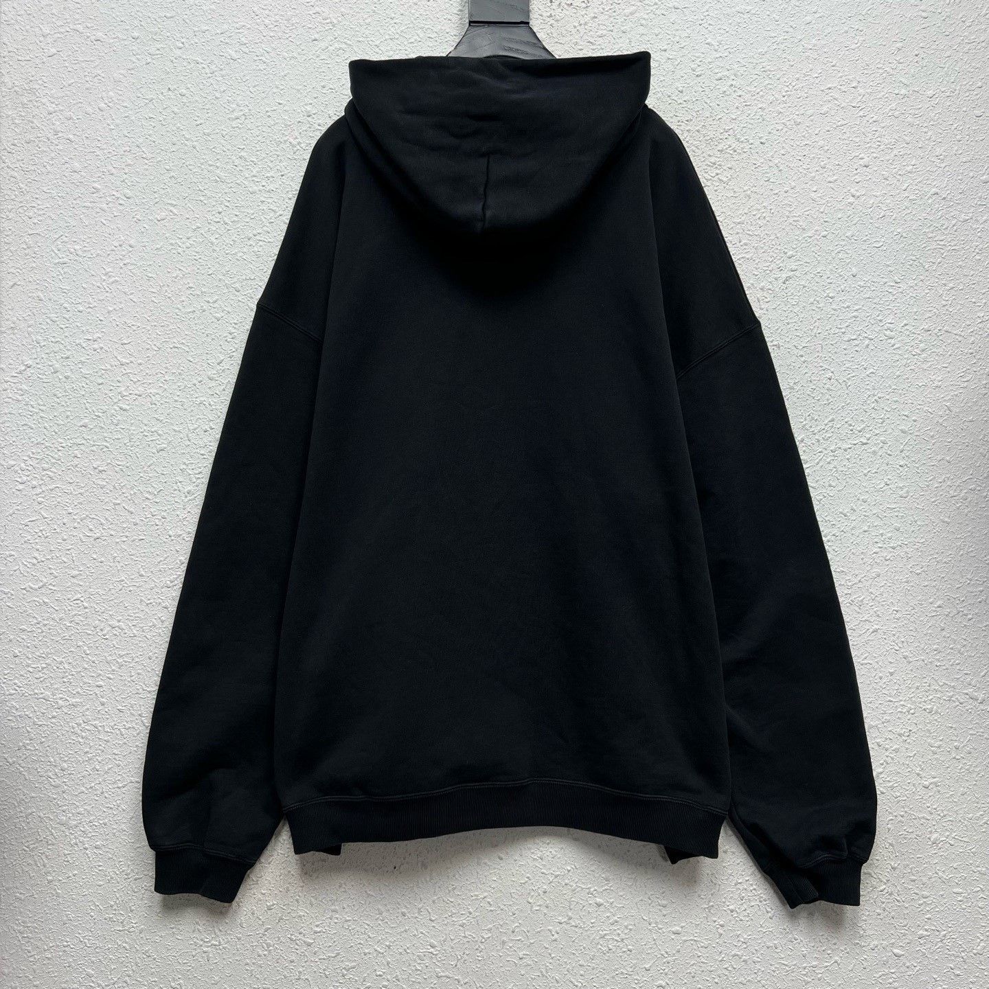 Balenciaga BALENCIAGA Washed Black Hoodie Size US M / EU 48-50 / 2 - 2 Thumbnail