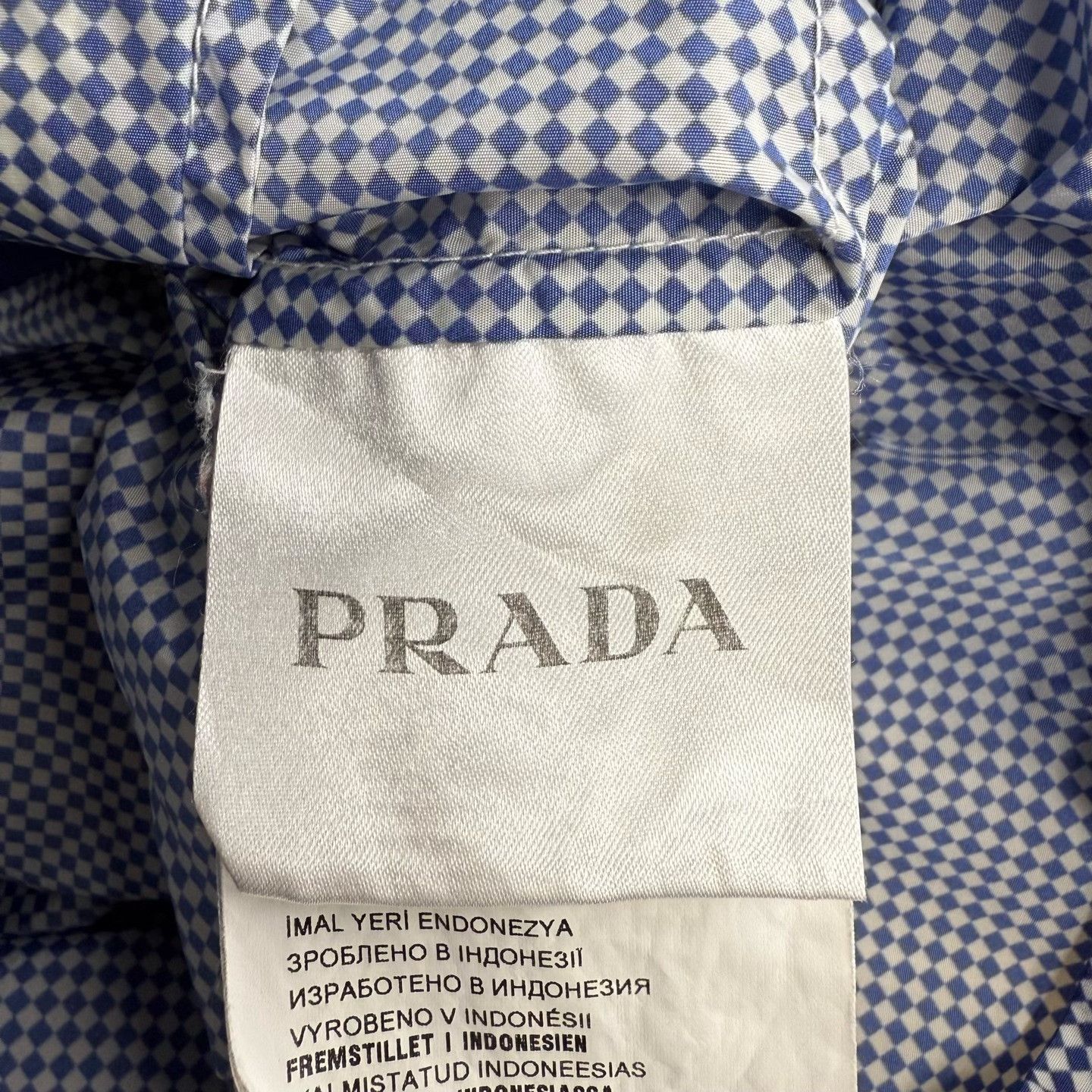 Prada Prada Blue Checkered Hooded Windproof Coat Size US M / EU 48-50 / 2 - 4 Thumbnail
