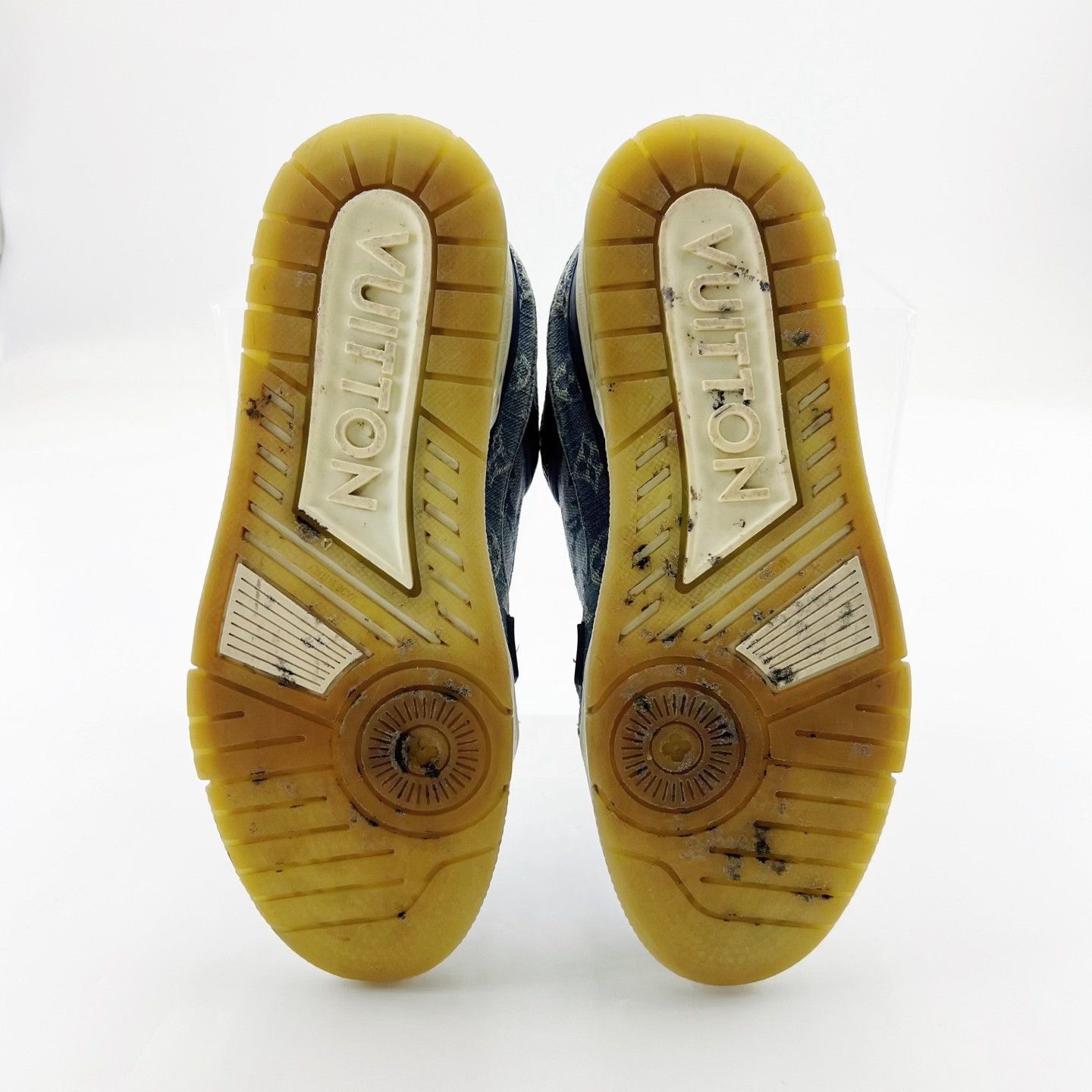 Louis Vuitton LV Blue Trainer Denim Print Sneakers Size US 8.5 / EU 41-42 - 5 Thumbnail
