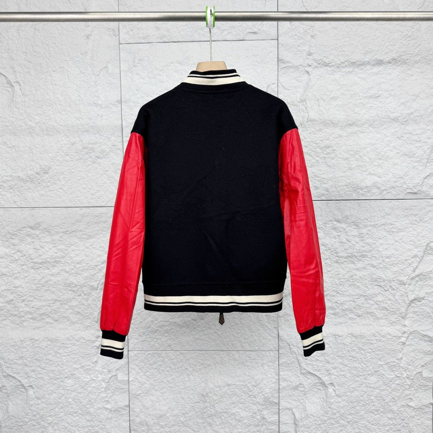 Louis Vuitton Louis Vuitton Black Red Baseball Jacket Size US M / EU 48-50 / 2 - 2 Thumbnail