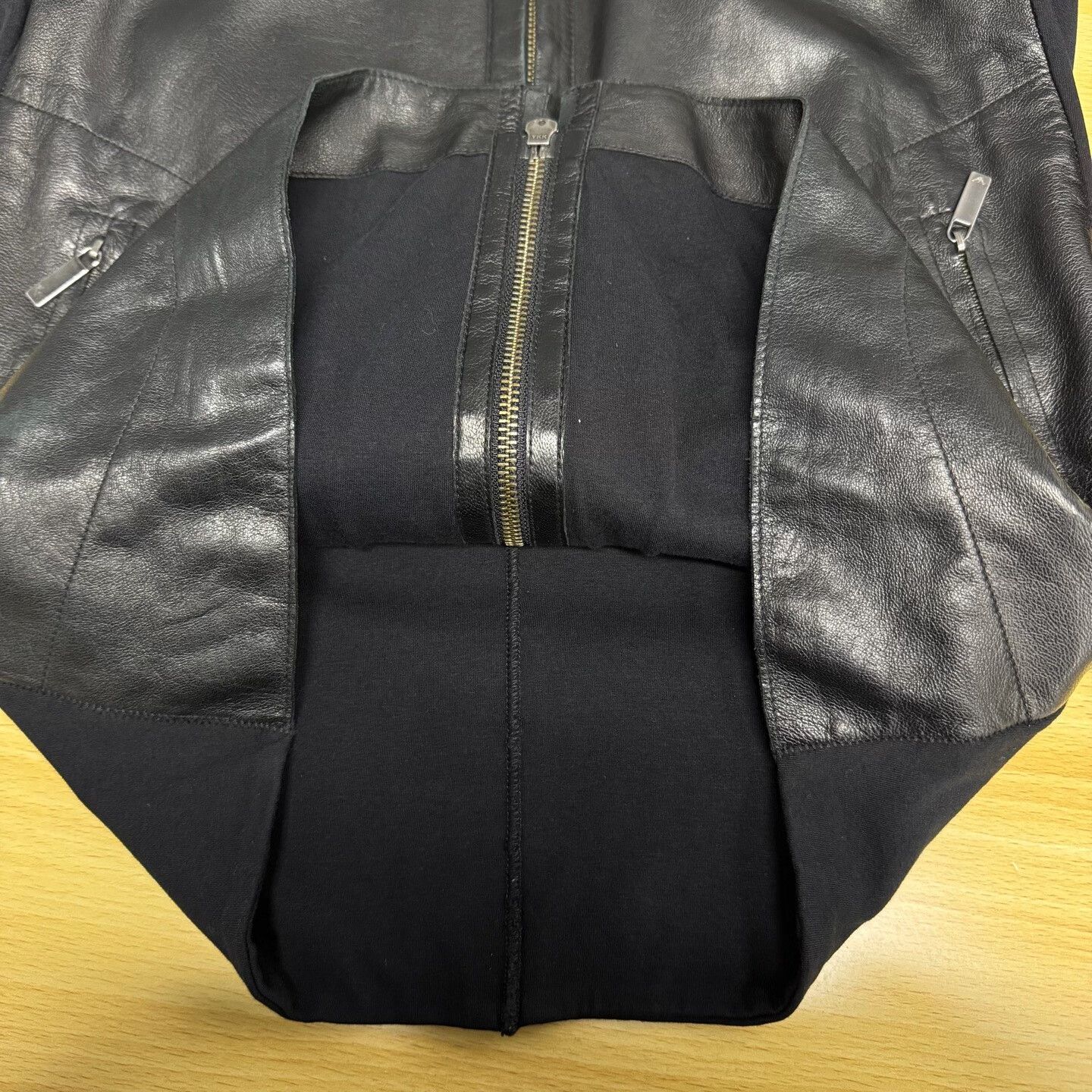 Armani Armani Black Stand Collar Leather Jacket Size US M / EU 48-50 / 2 - 6 Thumbnail