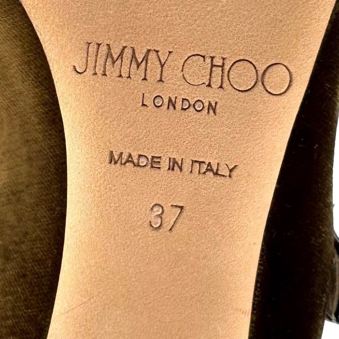 Jimmy Choo Jimmy Choo Suede Stiletto Ankle Strap Heels Size US 6 / IT 36 - 6 Thumbnail