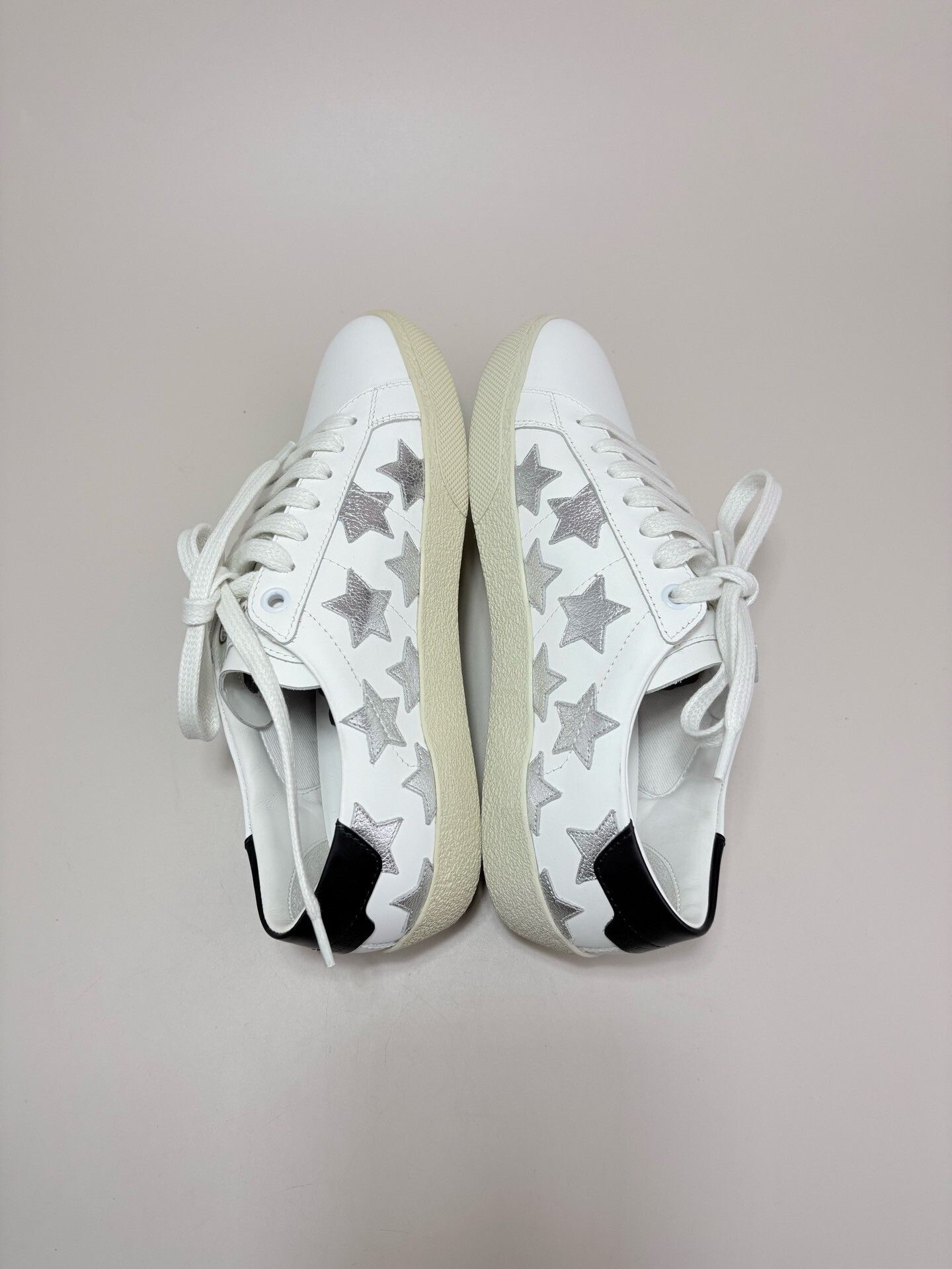 Saint Laurent Paris Saint Laurent SLP Star Low-Top Sneakers Size US 4 / IT 34 - 4 Thumbnail