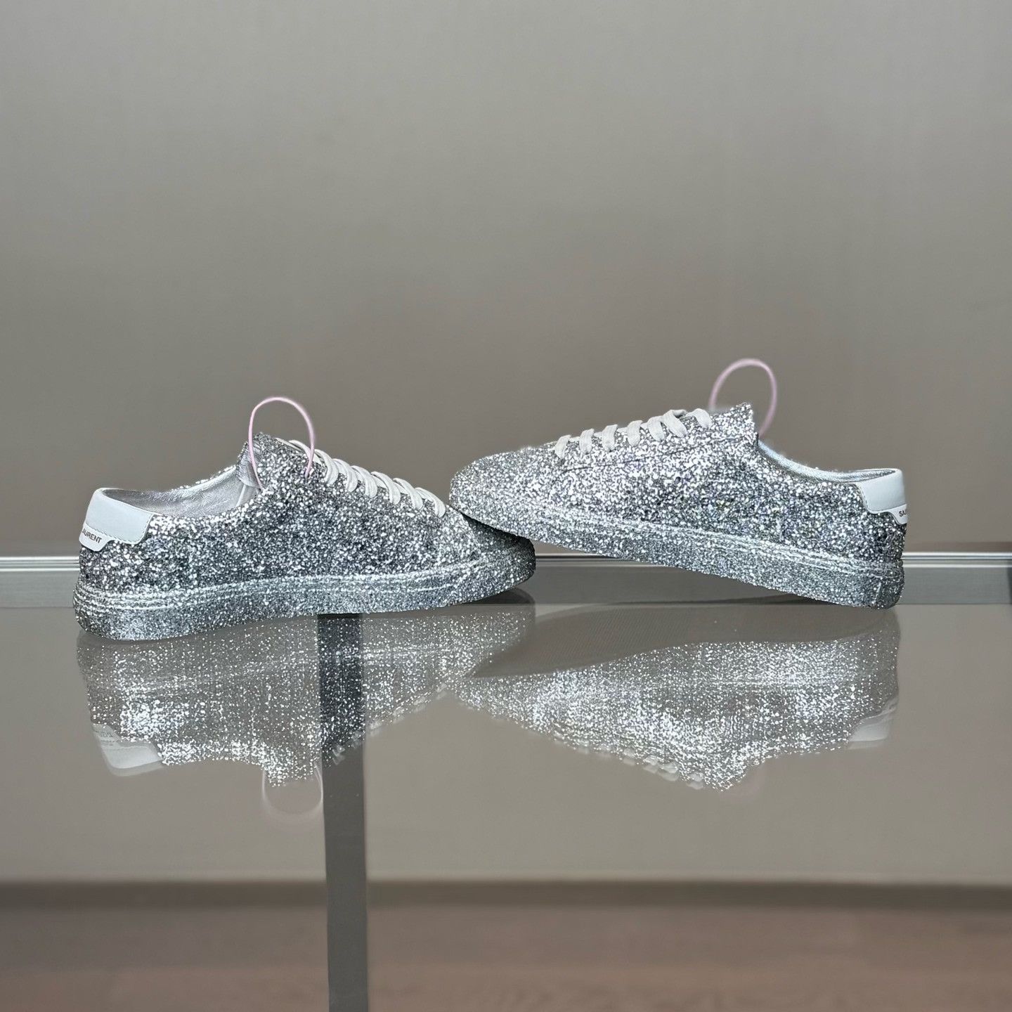 Saint Laurent Paris Saint Laurent Rhinestone Sneakers Size US 5.5 / IT 35.5 - 6 Thumbnail