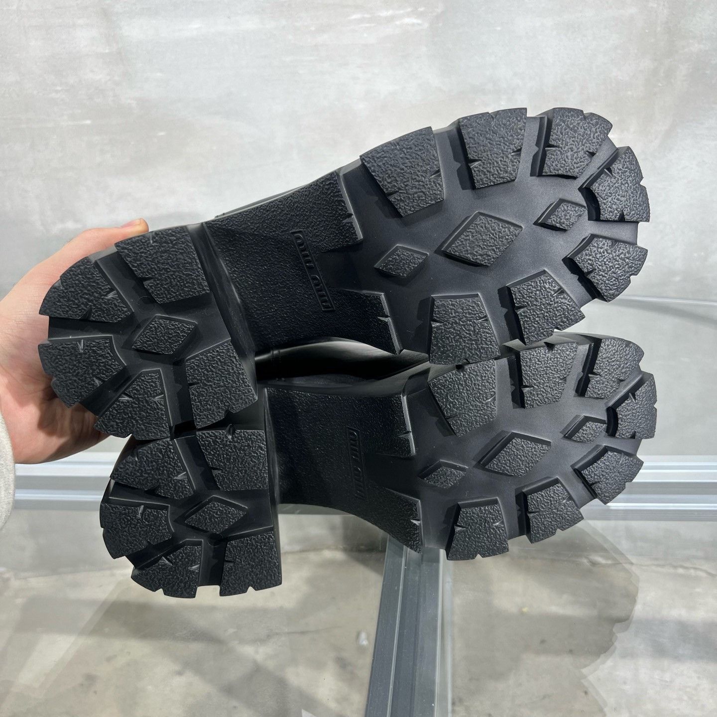 Miu Miu MIU MIU Black Ankle Boots Size US 7.5 / IT 37.5 - 7 Thumbnail