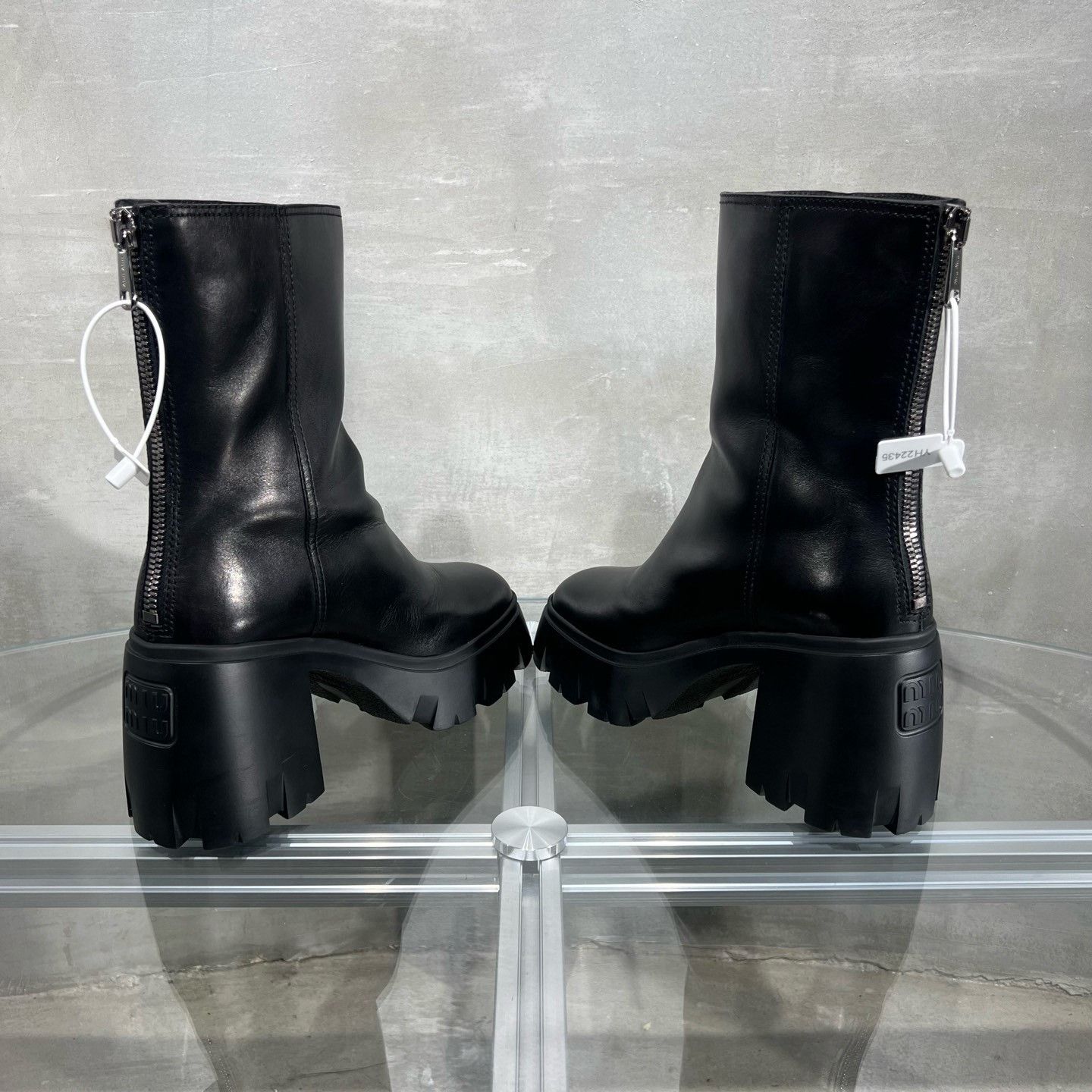 Miu Miu MIU MIU Black Ankle Boots Size US 7.5 / IT 37.5 - 5 Thumbnail