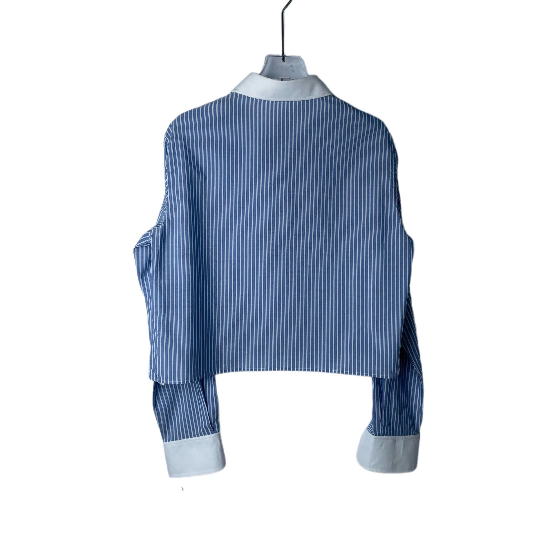 Celine Celine Striped Triomphe Short Shirt Size M / US 6-8 / IT 42-44 - 2 Thumbnail