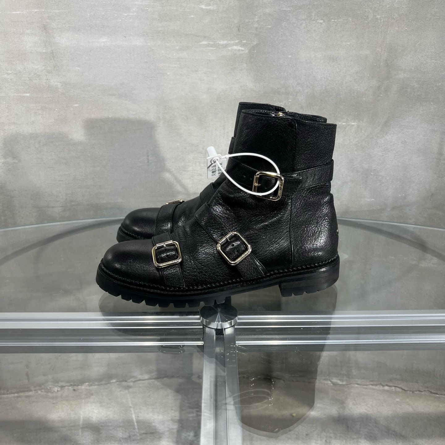 Jimmy Choo Jimmy Choo Crystal Buckle Ankle Boots Size US 6.5 / IT 36.5 - 3 Thumbnail