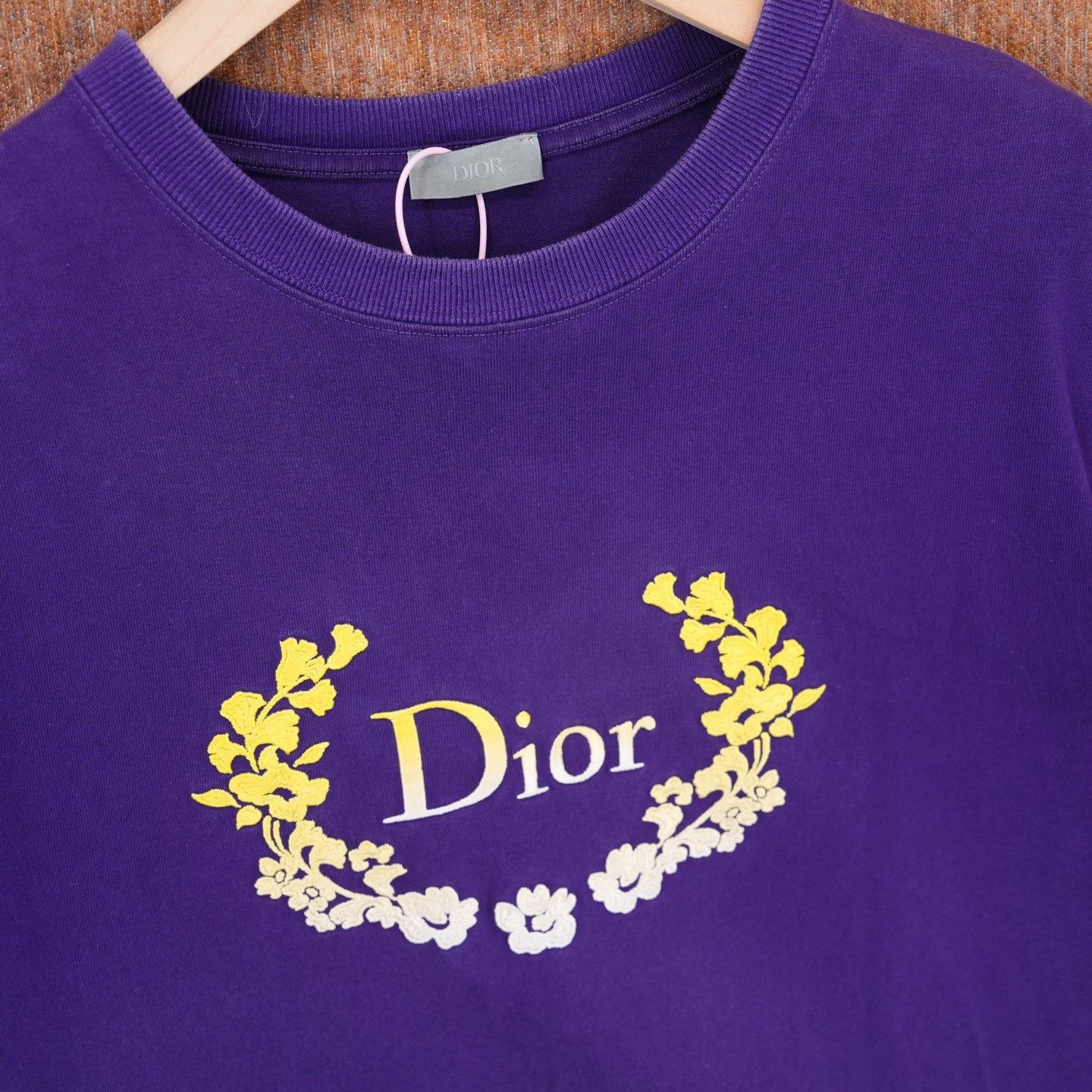 Dior Dior Purple Floral Logo Short Sleeve Size XL / US 12-14 / IT 48-50 - 3 Thumbnail