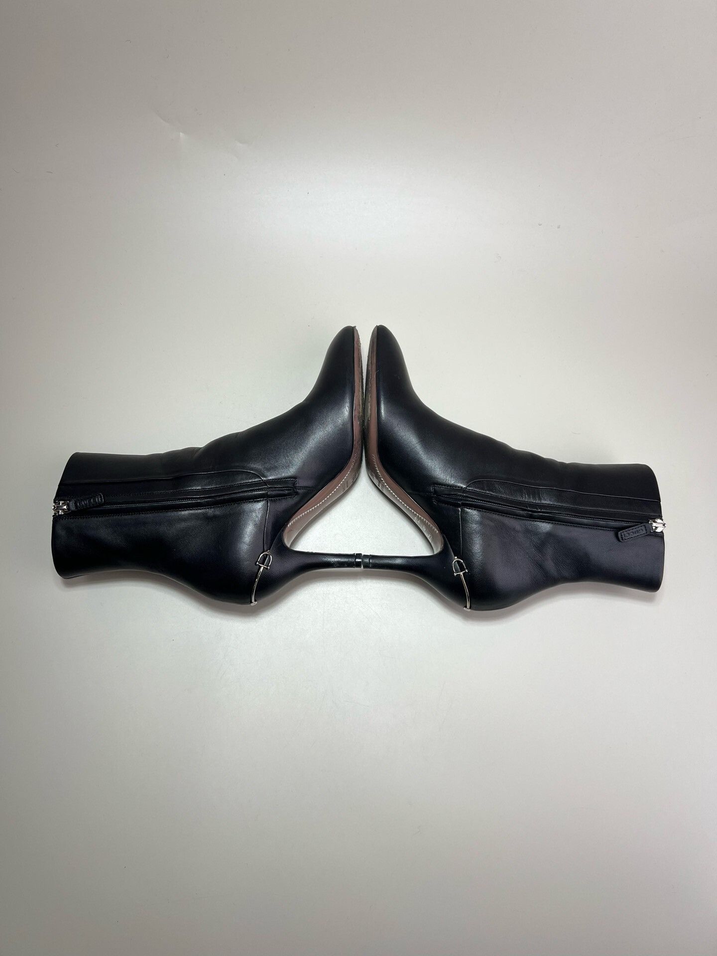 Gucci Gucci Black Leather Short Boots Size US 5.5 / IT 35.5 - 4 Thumbnail