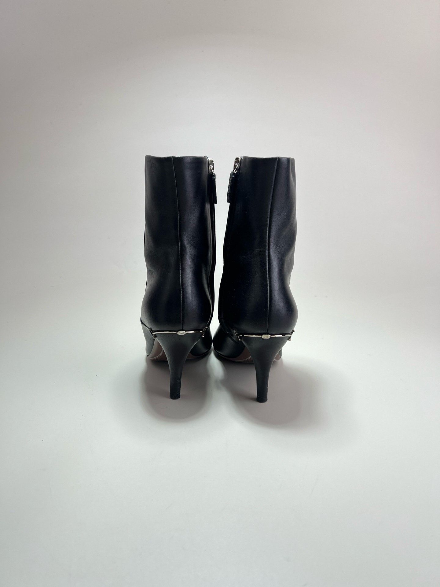 Gucci Gucci Black Leather Short Boots Size US 5.5 / IT 35.5 - 3 Thumbnail