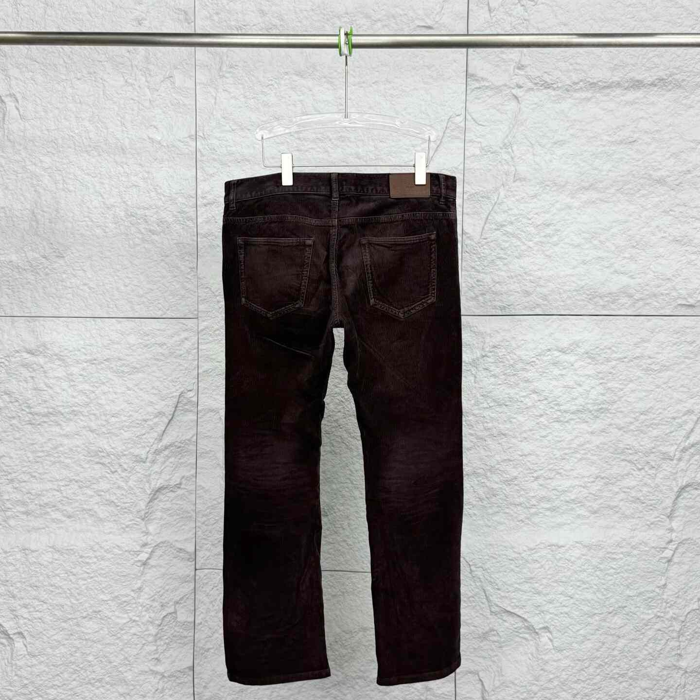 Prada Prada Brown Corduroy Straight Jeans Size US 33 - 2 Thumbnail