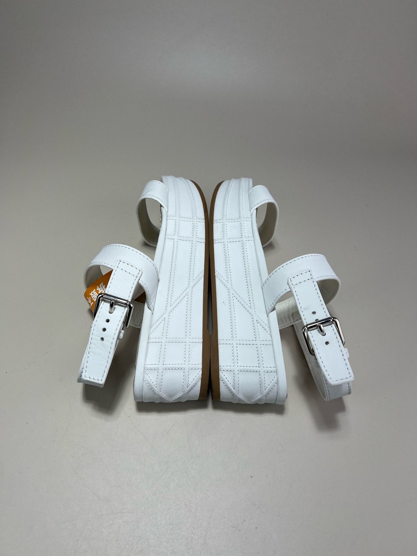 Dior Dior White Platform Sandals Size US 7 / IT 37 - 5 Thumbnail