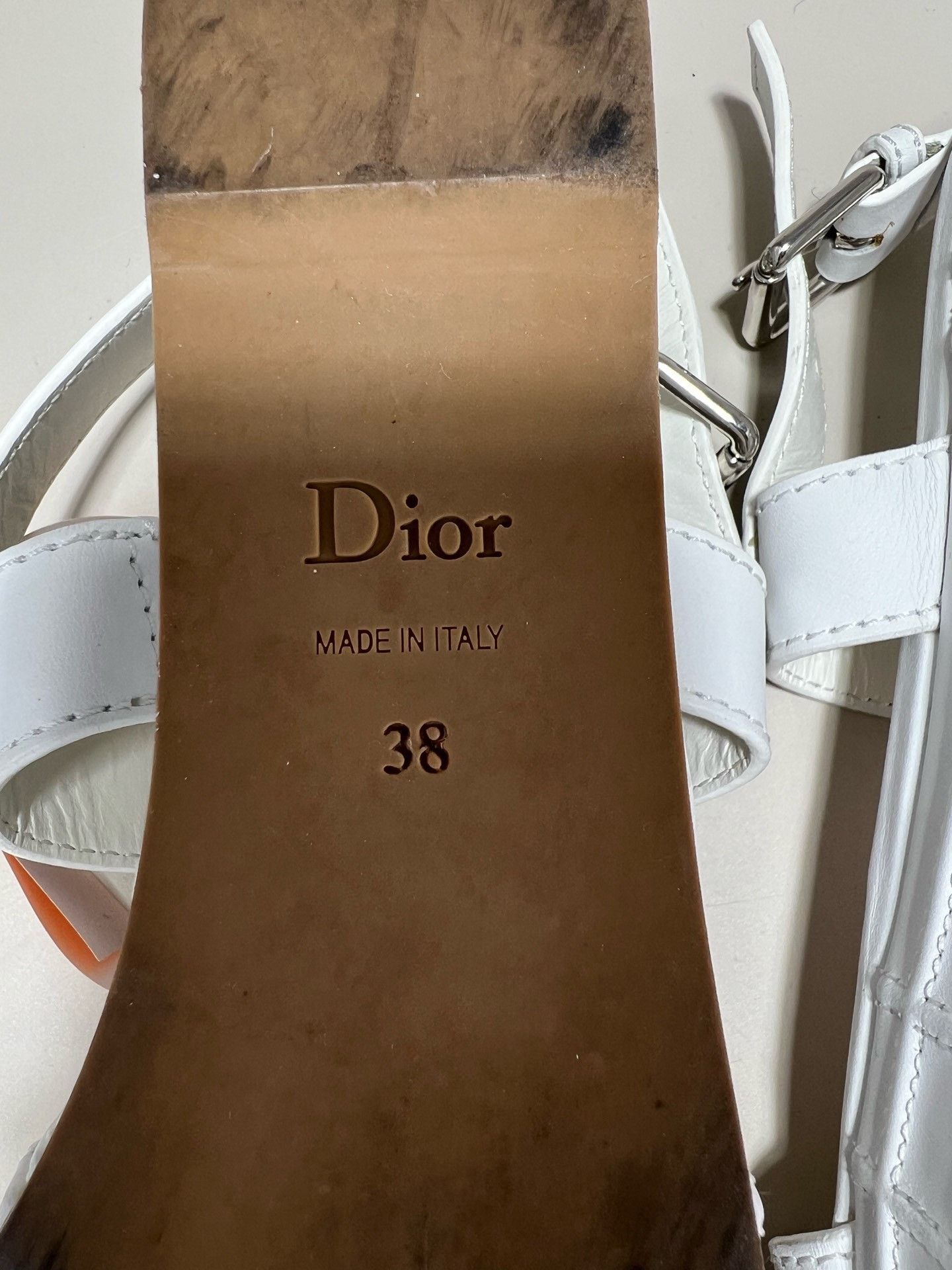 Dior Dior White Platform Sandals Size US 7 / IT 37 - 6 Thumbnail