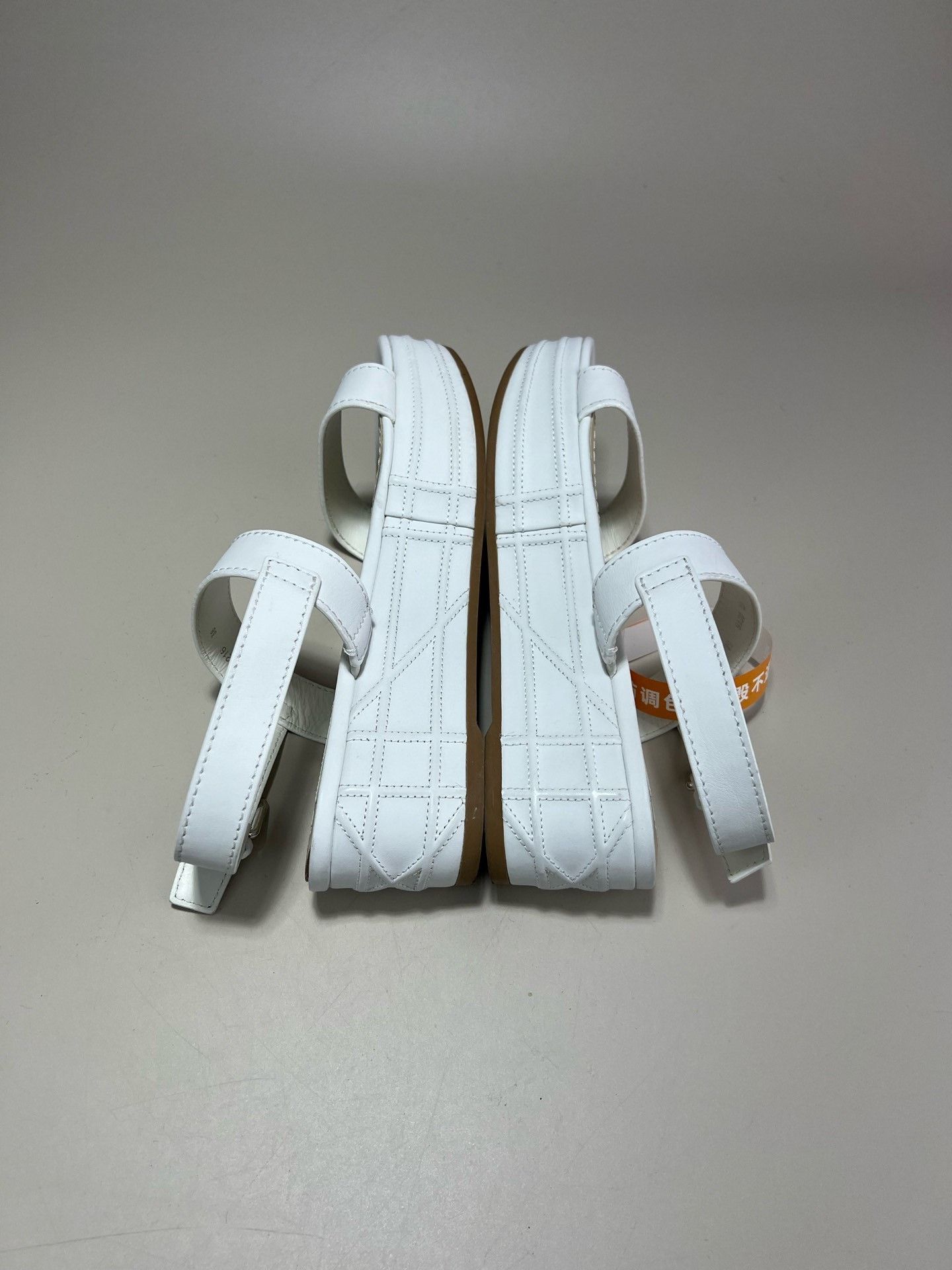 Dior Dior White Platform Sandals Size US 7 / IT 37 - 4 Thumbnail
