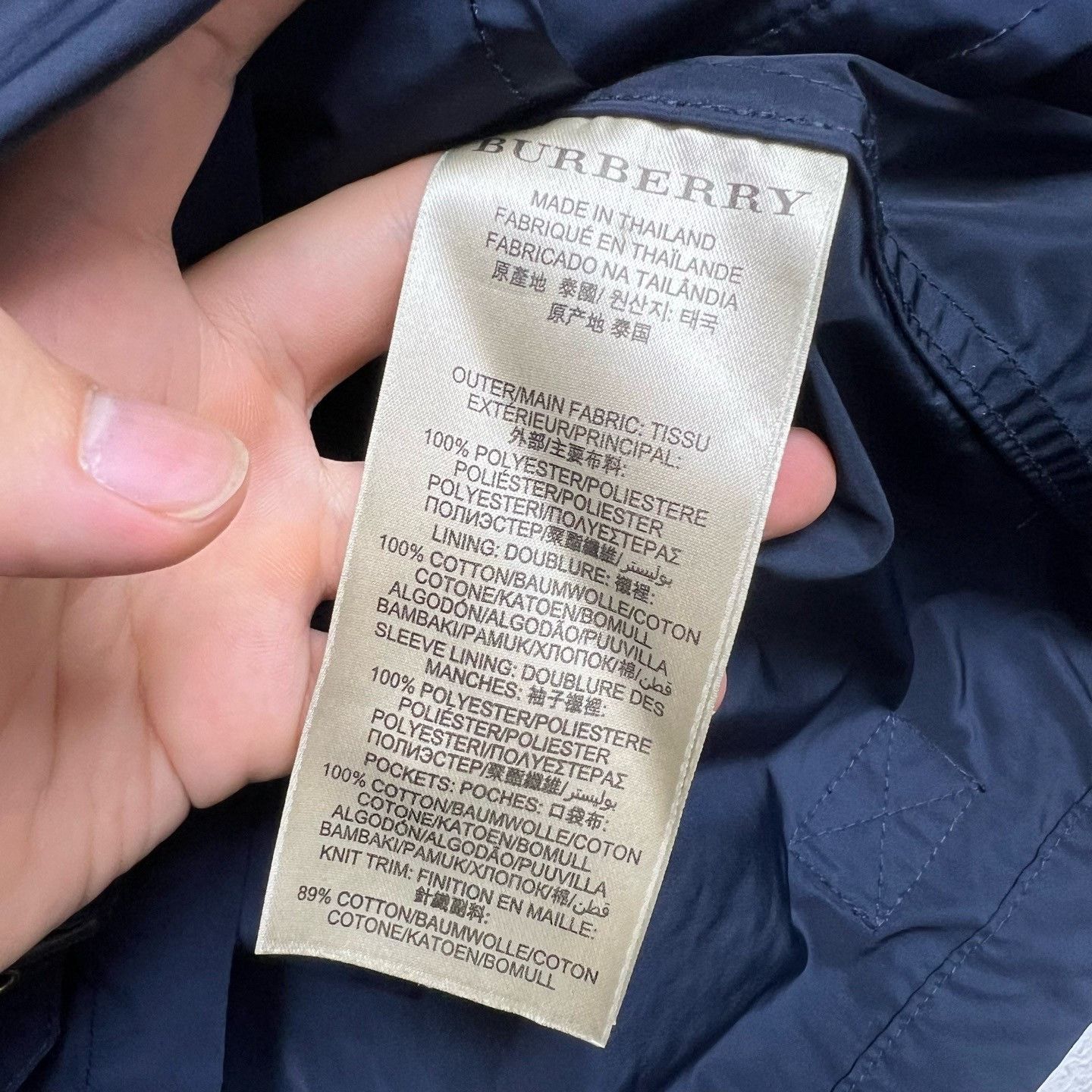 Burberry Burberry Dark Blue War Horse Zip Jacket Size US L / EU 52-54 / 3 - 5 Thumbnail