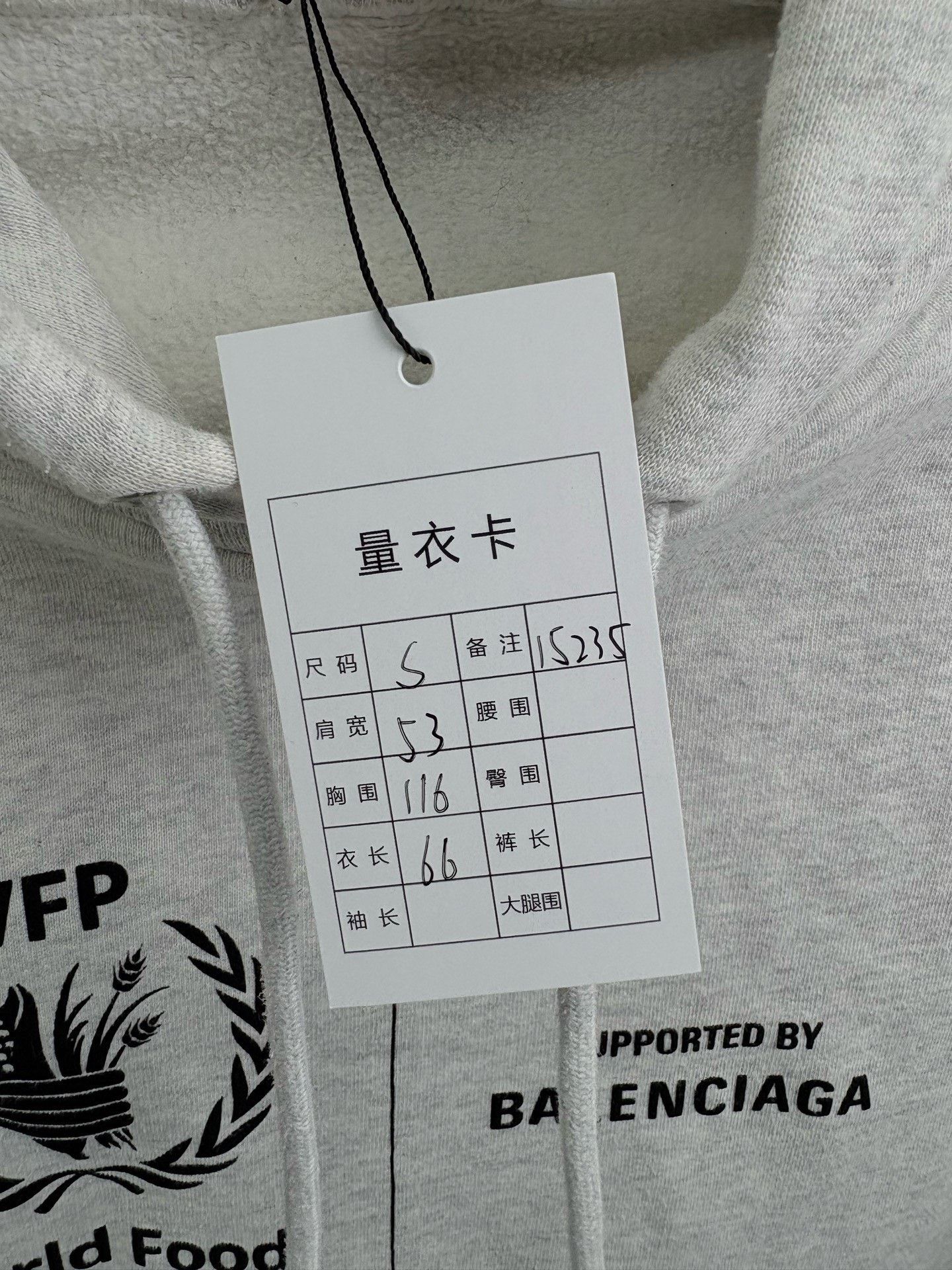 Balenciaga Balenciaga WFP Collaboration Hoodie Size US S / EU 44-46 / 1 - 6 Thumbnail