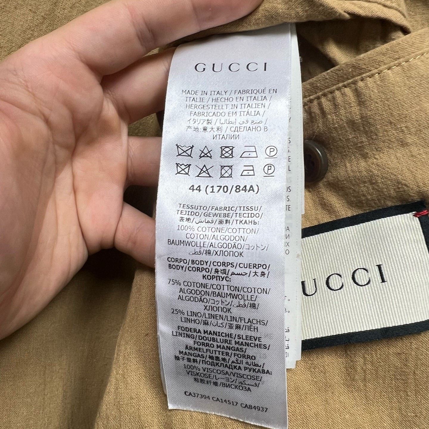 Gucci Gucci Red Green Panel Workwear Jacket Size US S / EU 44-46 / 1 - 5 Thumbnail